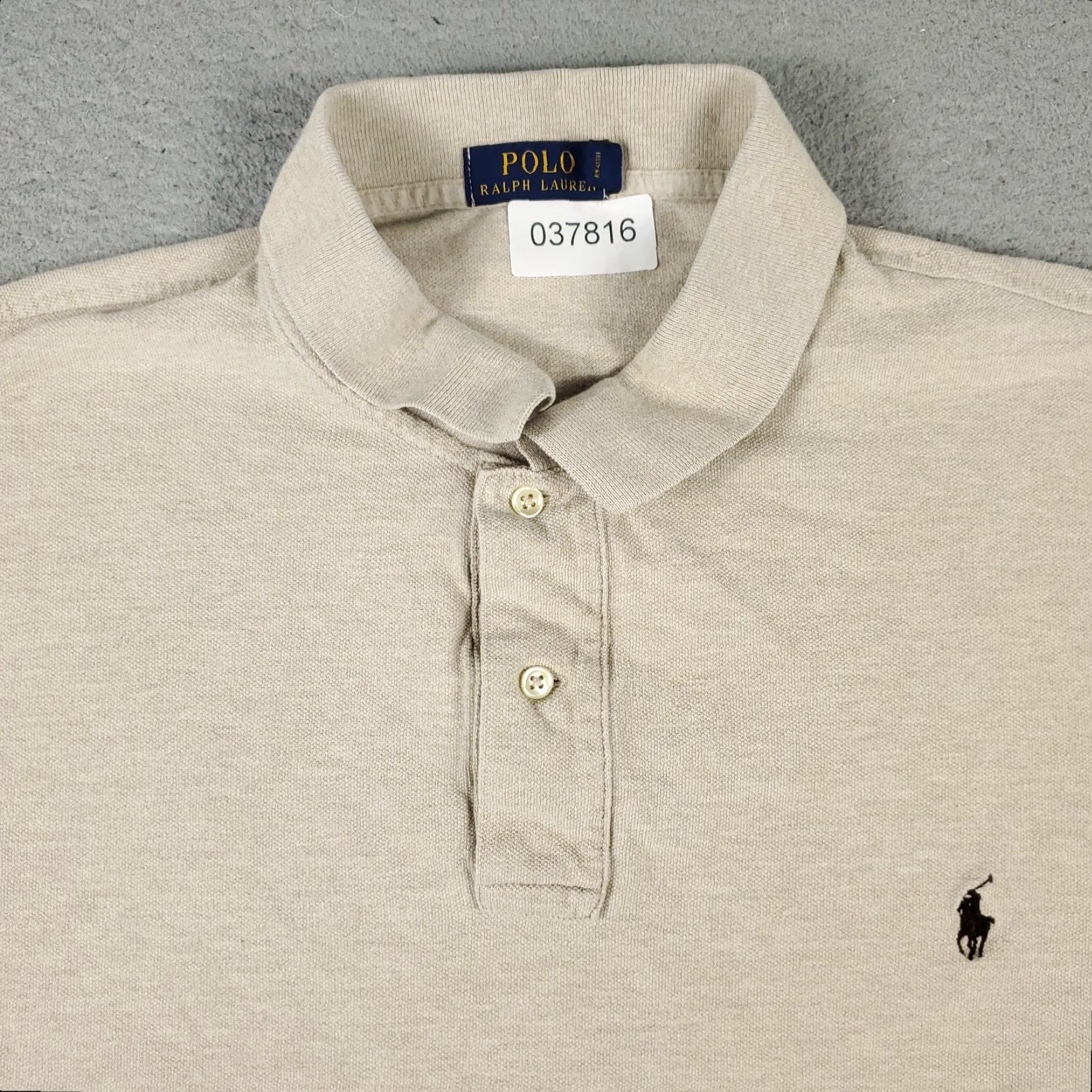 Ralph Lauren Ralph Lauren Polo Shirt Mens 2XLT Beige Pony Casual Short Sleeve Shirt Polo 2XLT Beige Men’s Classic Preppy American Polo Shirt Mens Size US XXL / EU 58 / 5 - 2 Thumbnail