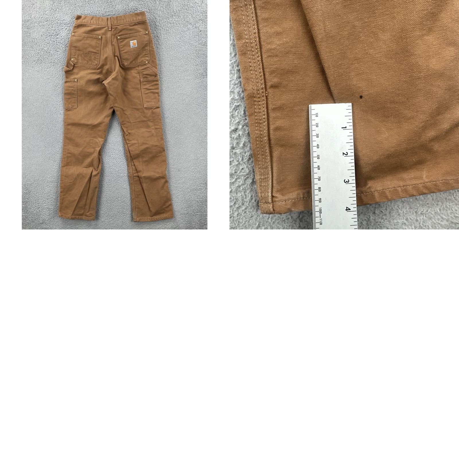 Carhartt Carhartt Pants Adult 29x32 Regular Brown Duck Canvas Carpenter EUC Mens Workwear Casual 90s Grunge USA Belt Zip Button Size US 29 - 10 Thumbnail