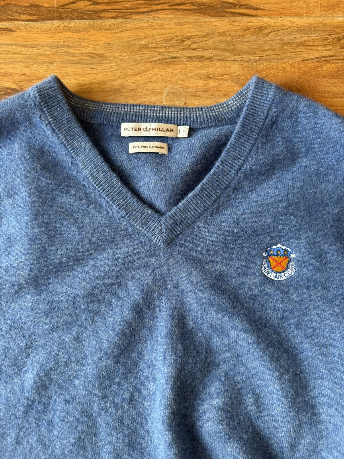 Peter Millar RARE Peter Millar 100% Cashmere Bel-Air Country Club Sweater Size US L / EU 52-54 / 3 - 1 Thumbnail