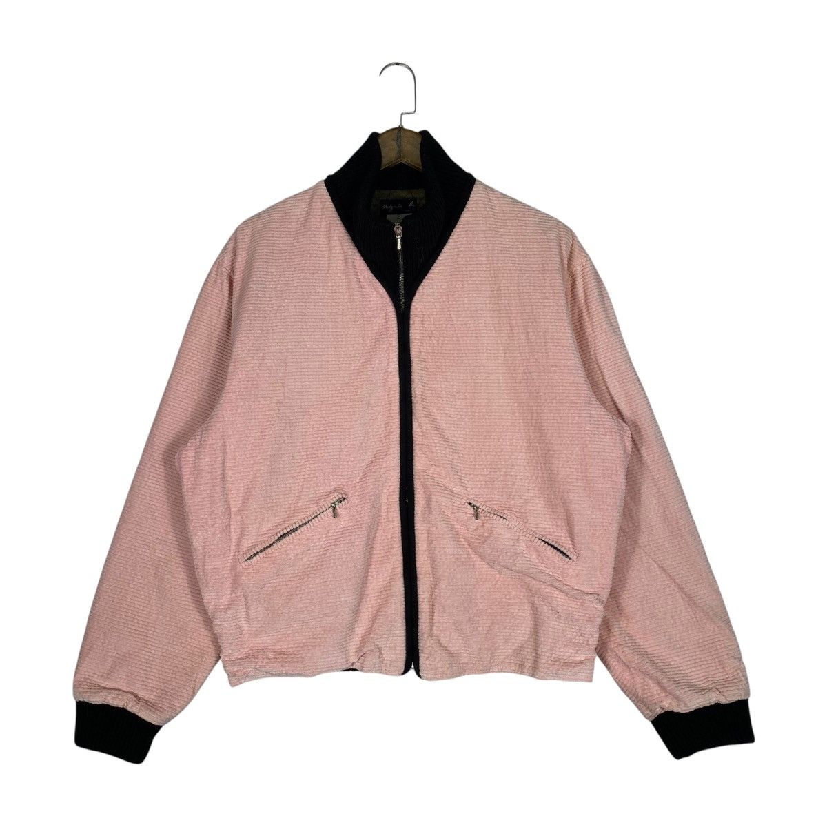 agnes b. Vintage Agnès b. Paris Corduroy Bomber Jacket Made in France Size L / US 10 / IT 46 - 1 Thumbnail