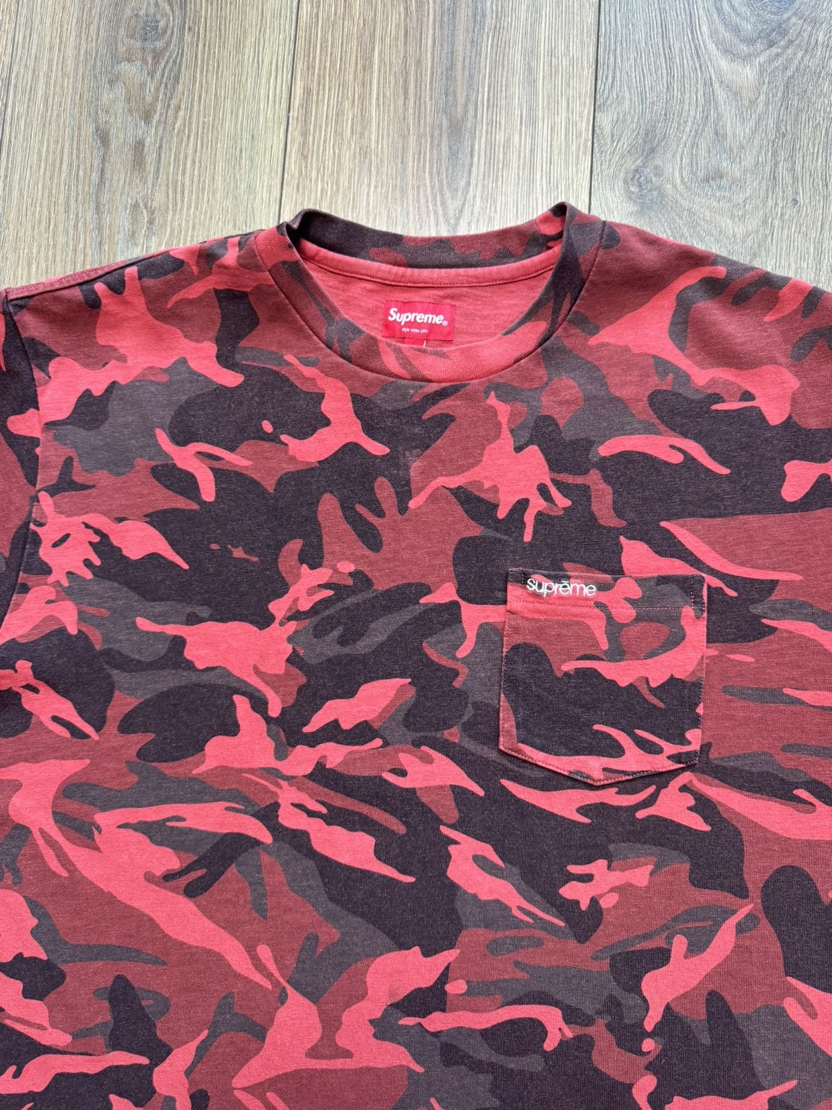 Supreme Supreme Short Sleeve Pocket Red Camo T-shirt Size US XL / EU 56 / 4 - 3 Thumbnail