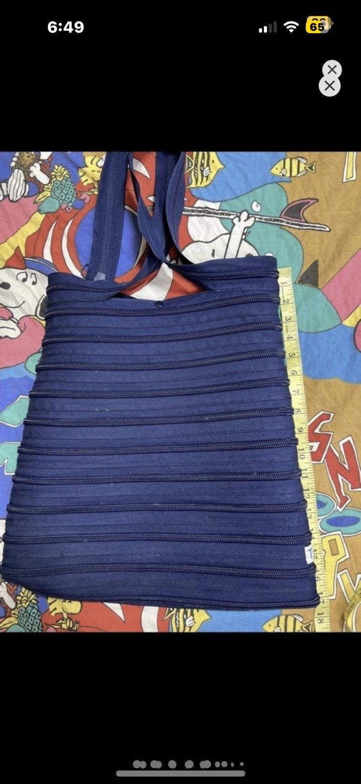 Hype x Vintage 00S T Box All Around Zip Bucket Bag O/s in Blue, Men's