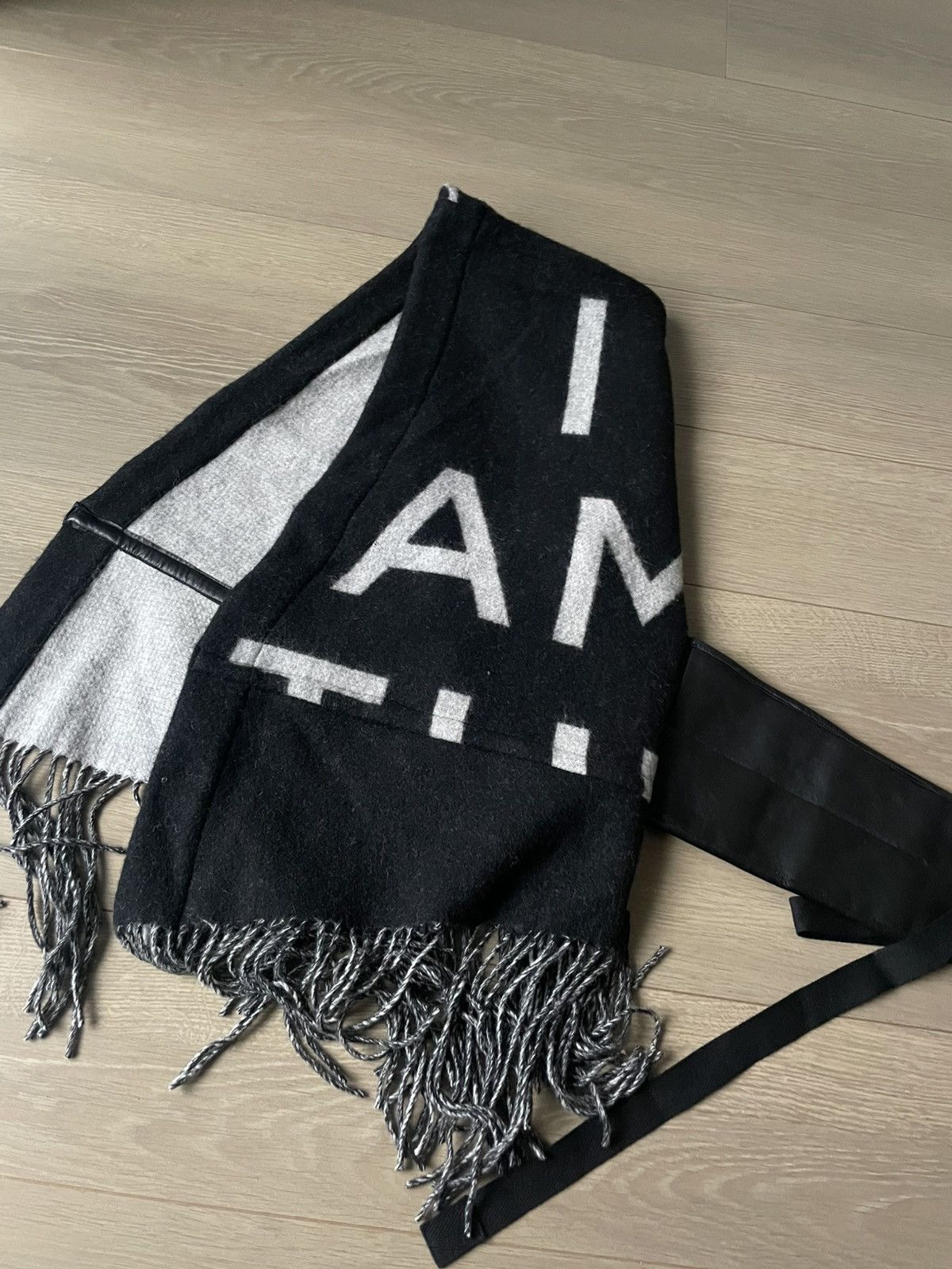 Takahiromiyashita The Soloist. Wool/Cashmere Blanket Hood Size ONE SIZE - 3 Thumbnail