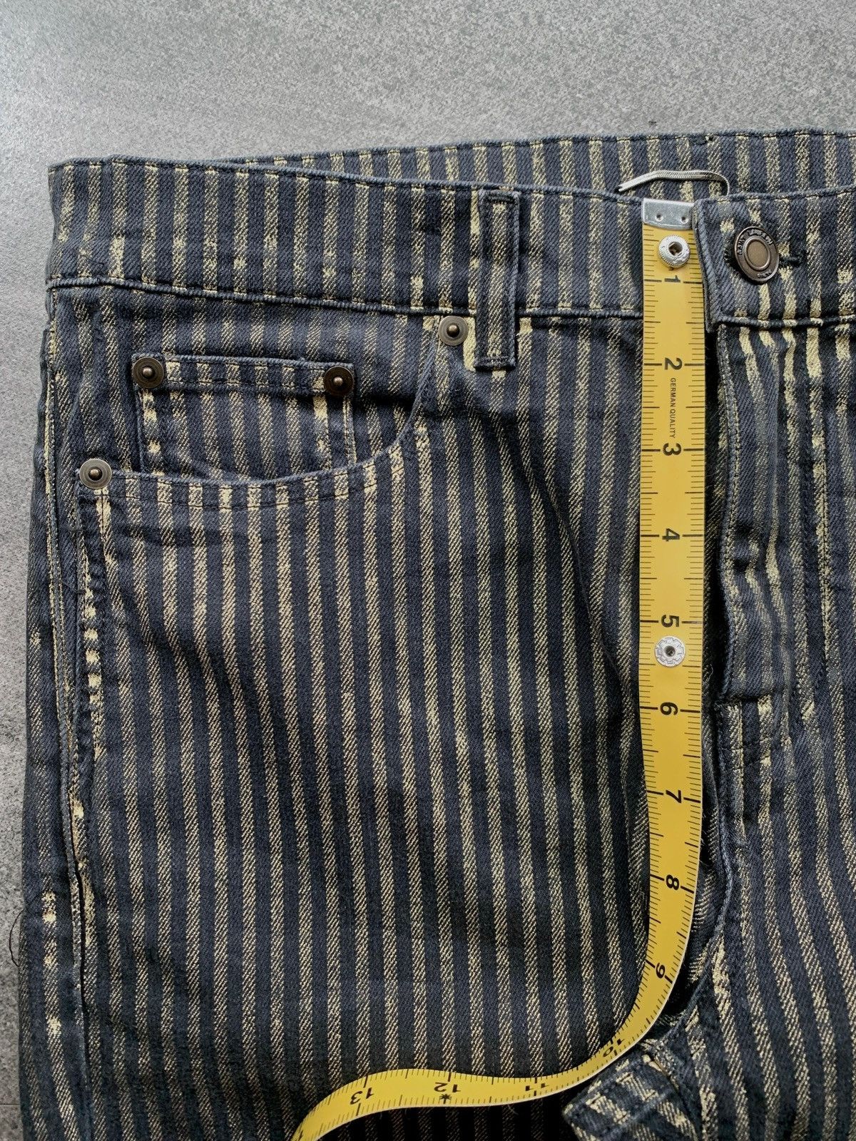 Saint Laurent Paris FREE TAX! Gold Striped Skinny Denim Jeans Size US 32 / EU 48 - 13 Thumbnail