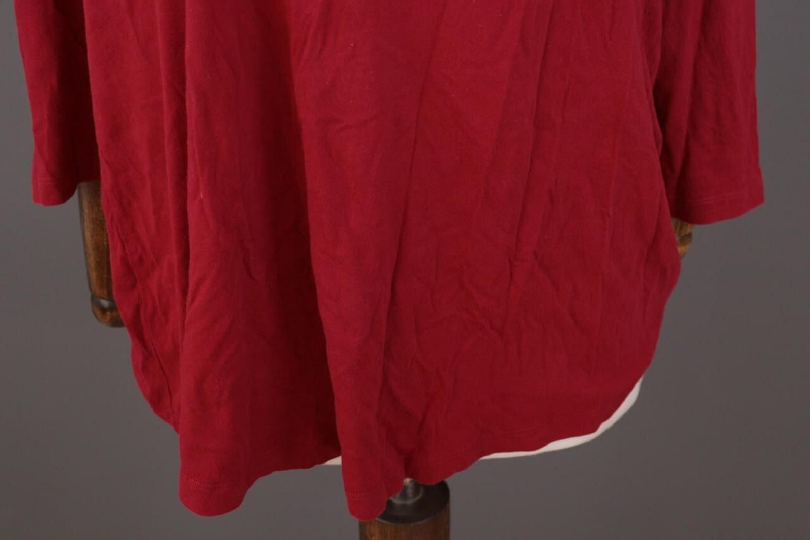 Lauren Ralph Lauren Lauren Ralph Lauren Red Henley Relaxed Shirt Size XXL Size XXL / US 16-18 / IT 52-54 - 3 Thumbnail