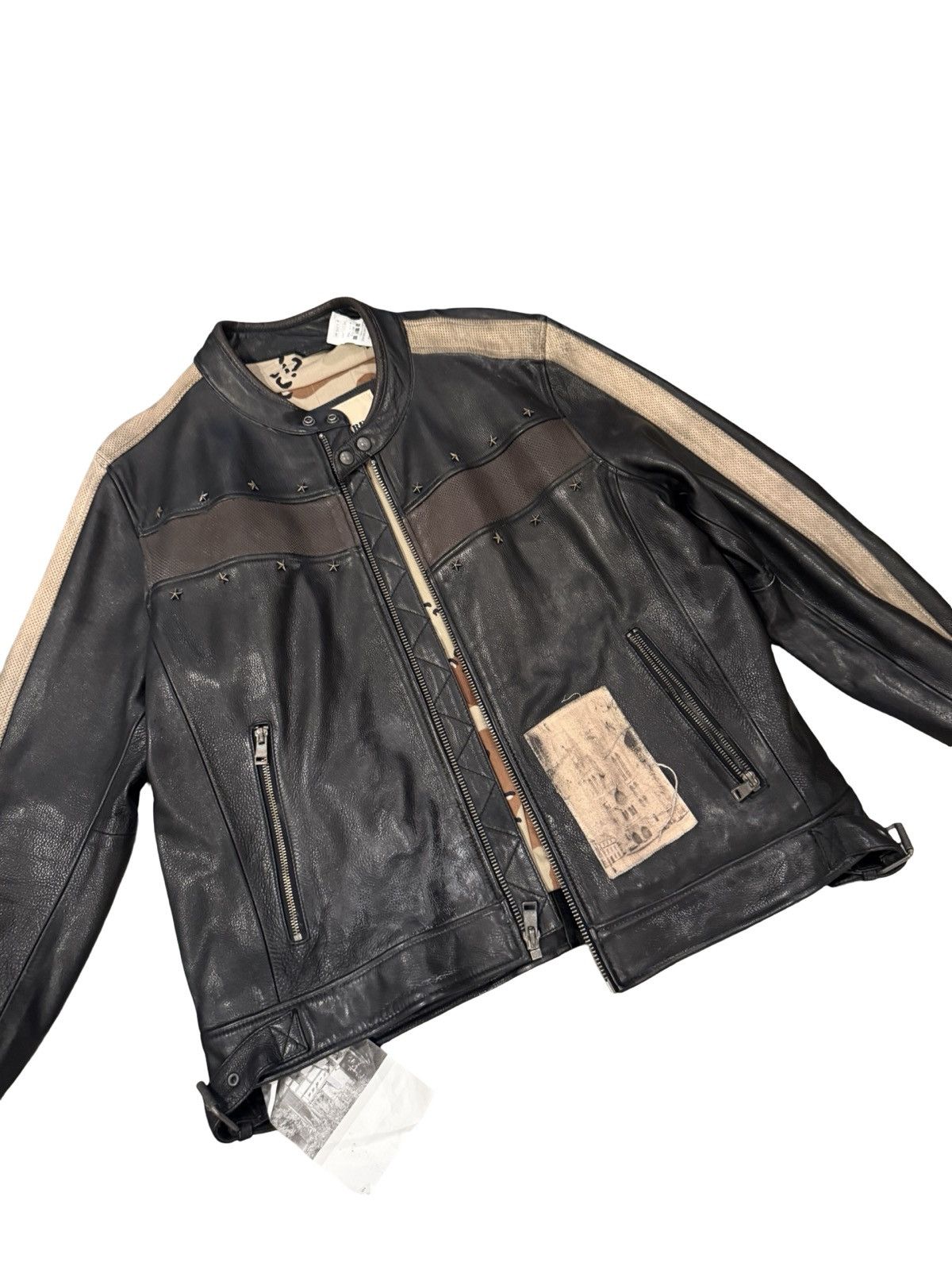 Other Abeja Leather Jacket H Lorenzo Size US XXL / EU 58 / 5 - 4 Thumbnail