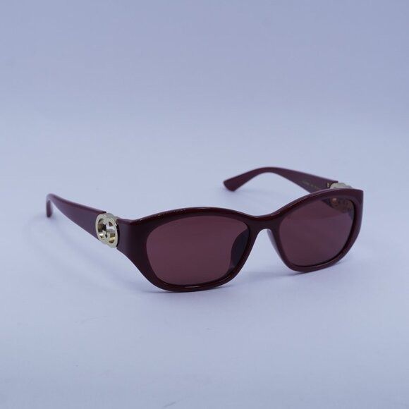 Gucci Gucci GG1719S 004 Sunglasses Transparent Red Geometric  display picture 3