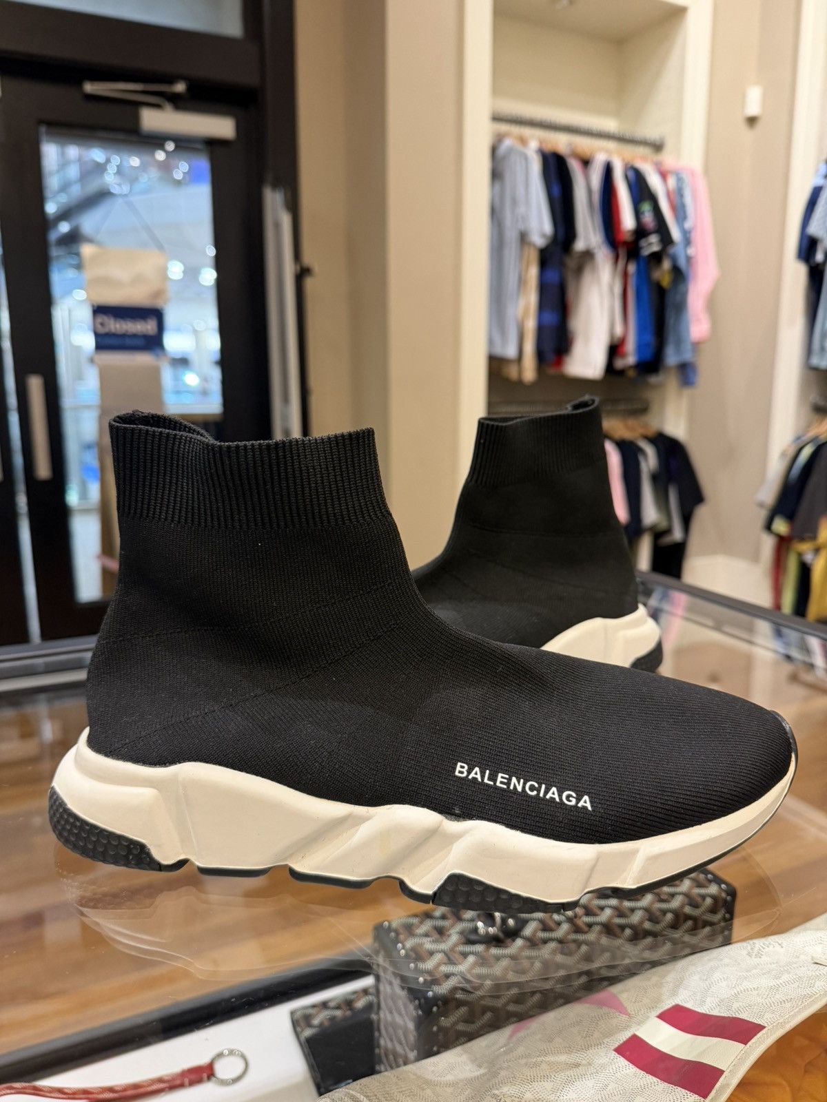 Balenciaga Balenciaga Speed Trainer -Black Size US 12 / EU 45 - 1 Thumbnail
