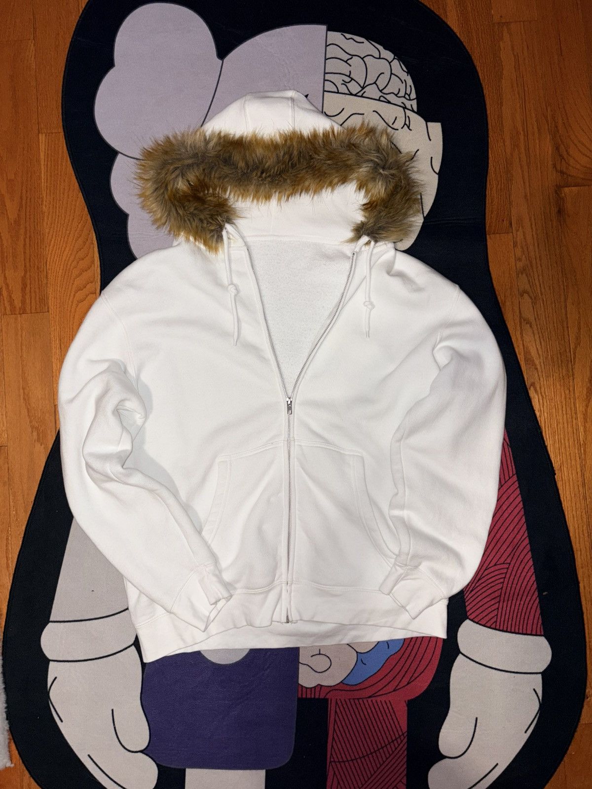 Other Fur Hood White Hoodie Size US L / EU 52-54 / 3 - 1 Thumbnail