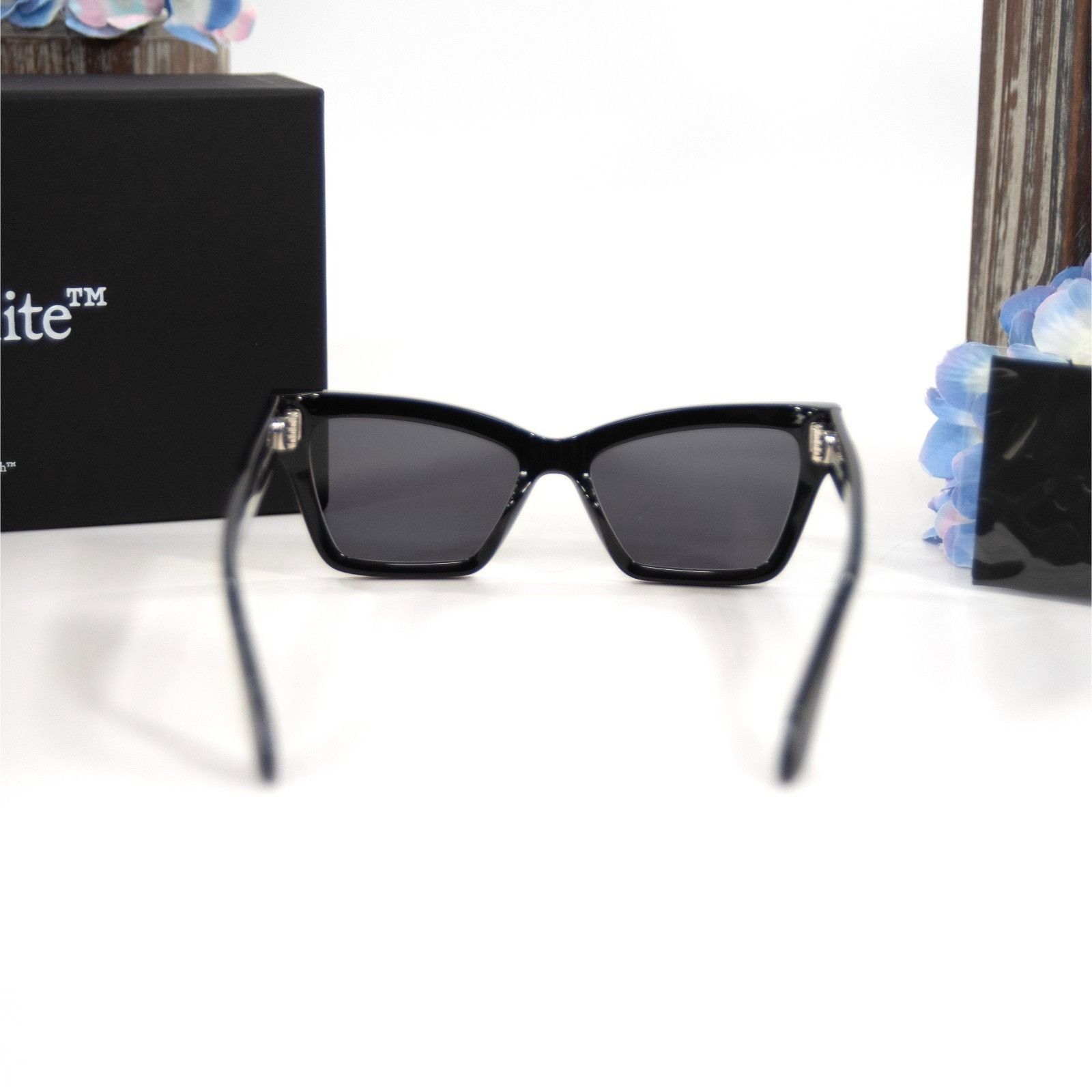 Off-White Off-White OER1110 Cincinnati Black Logo Sunglasses NWT Case Size ONE SIZE - 5 Thumbnail