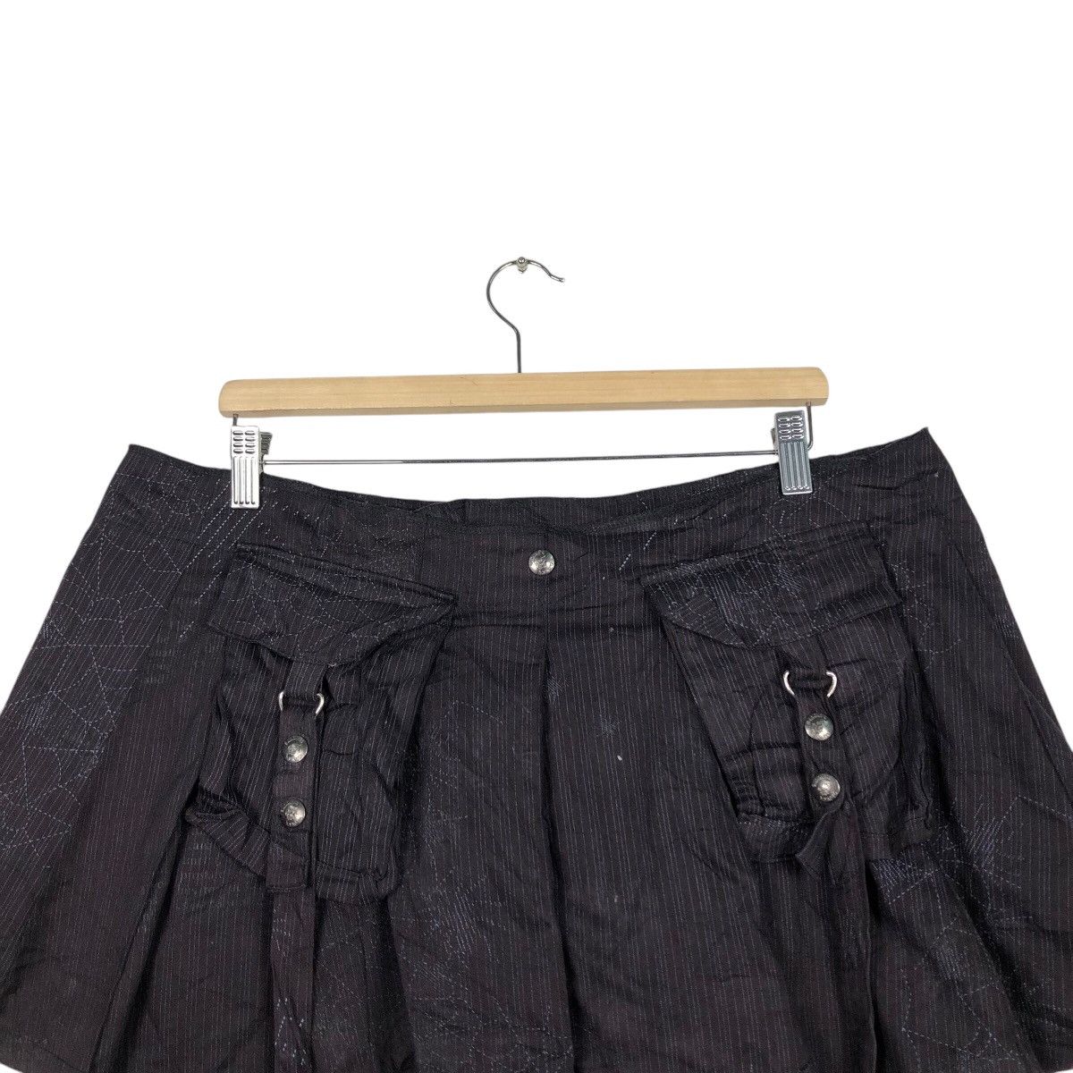 Hysteric Glamour 📌Vintage Mini Skirt Bondage Parachute Biker Design Size 38" / US 16 / IT 52 - 9 Thumbnail