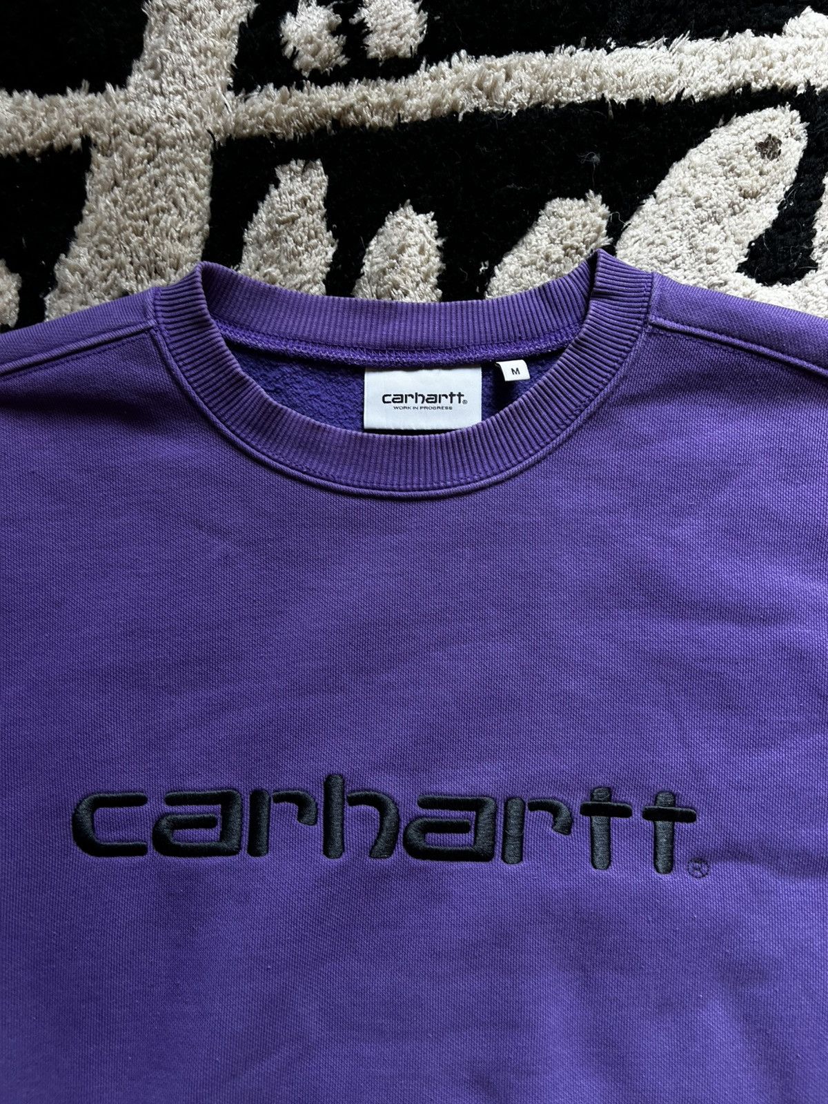 Carhartt × Vintage Carhartt sweatshirt big logo Medium size Vintage Size US M / EU 48-50 / 2 - 2 Thumbnail