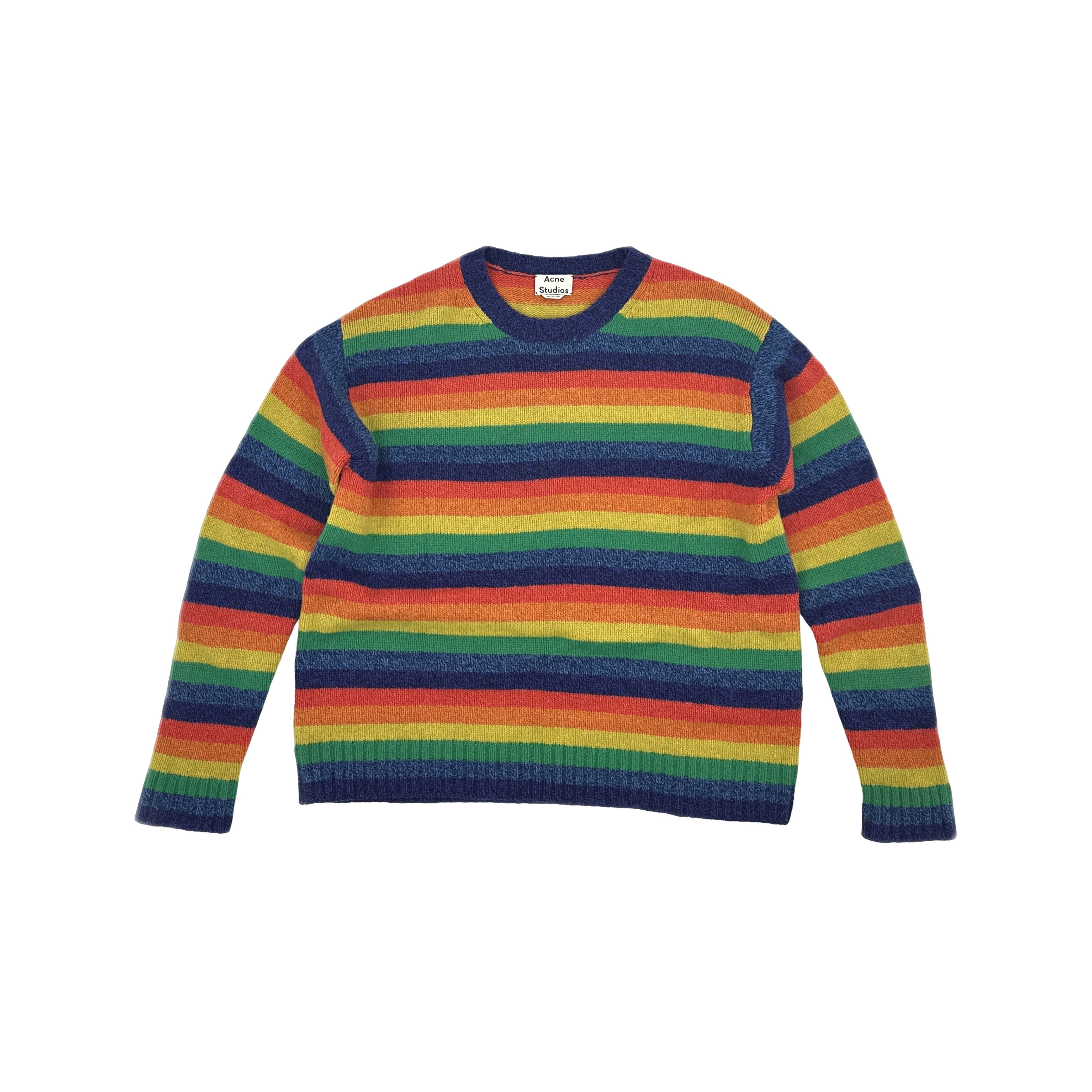 Acne Studios Acne Studios Samara Rainbow Knit Sweater Size L Size US L / EU 52-54 / 3 - 1 Thumbnail