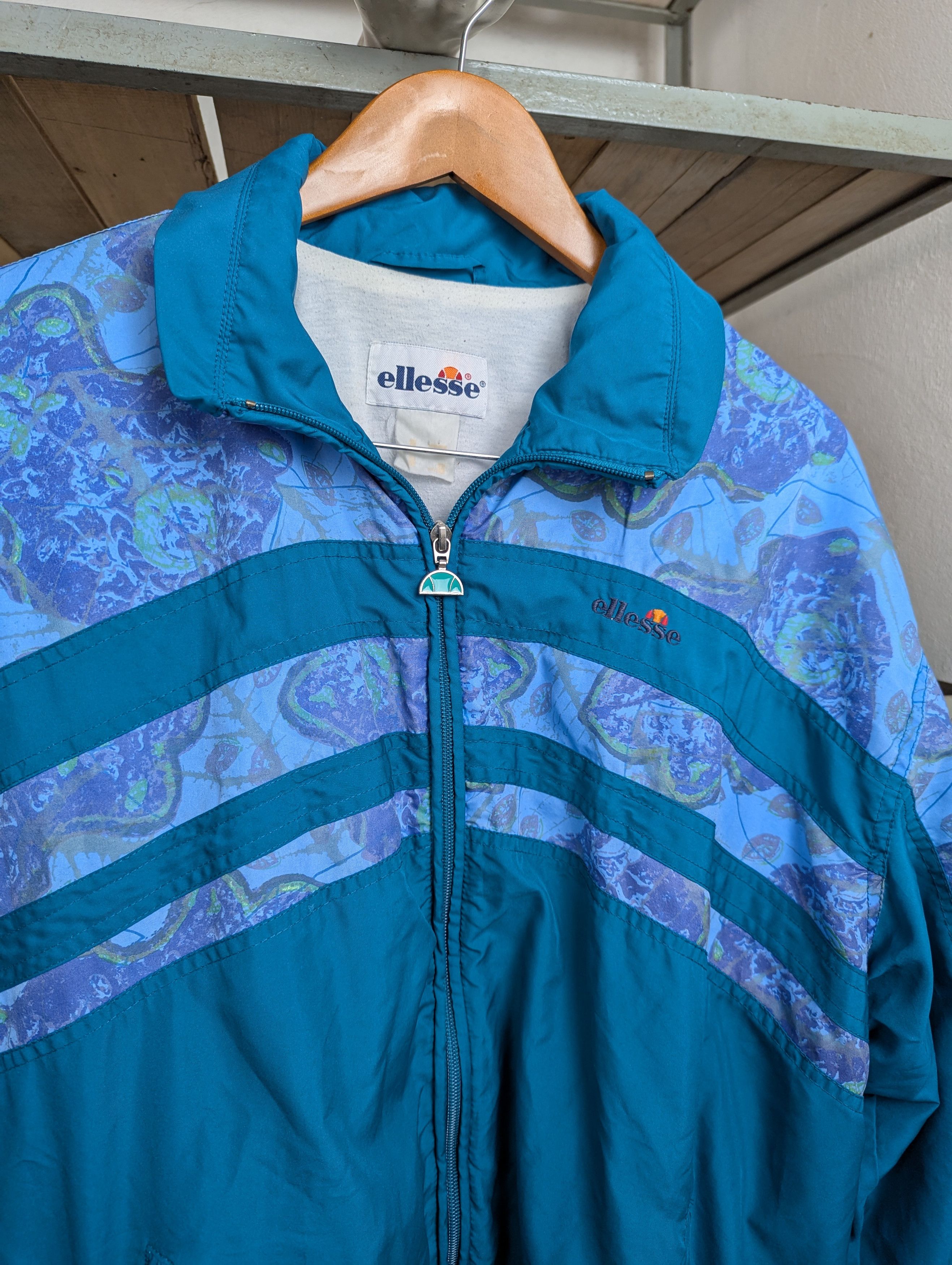 Ellesse × Vintage Vintage ELLESSE Windbreaker 90s Retro Blue Jacket Size L Size US L / EU 52-54 / 3 - 5 Thumbnail