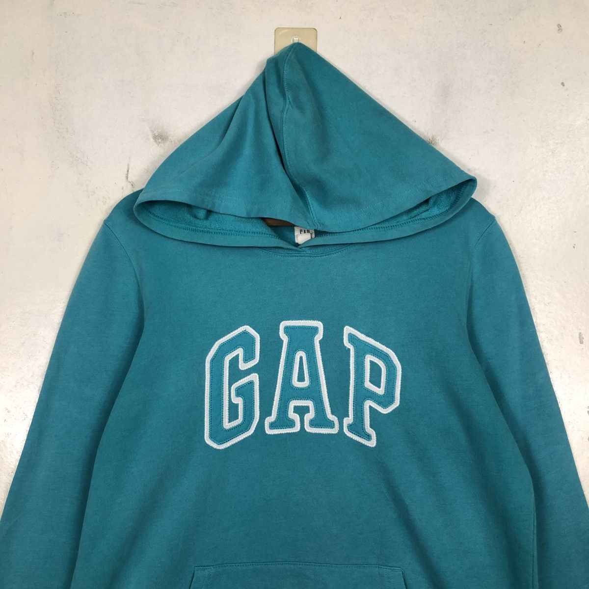Japanese Brand 📌Vintage Hoodie Pull Over Gap Ocean Green Spell Out Size US L / EU 52-54 / 3 - 5 Thumbnail