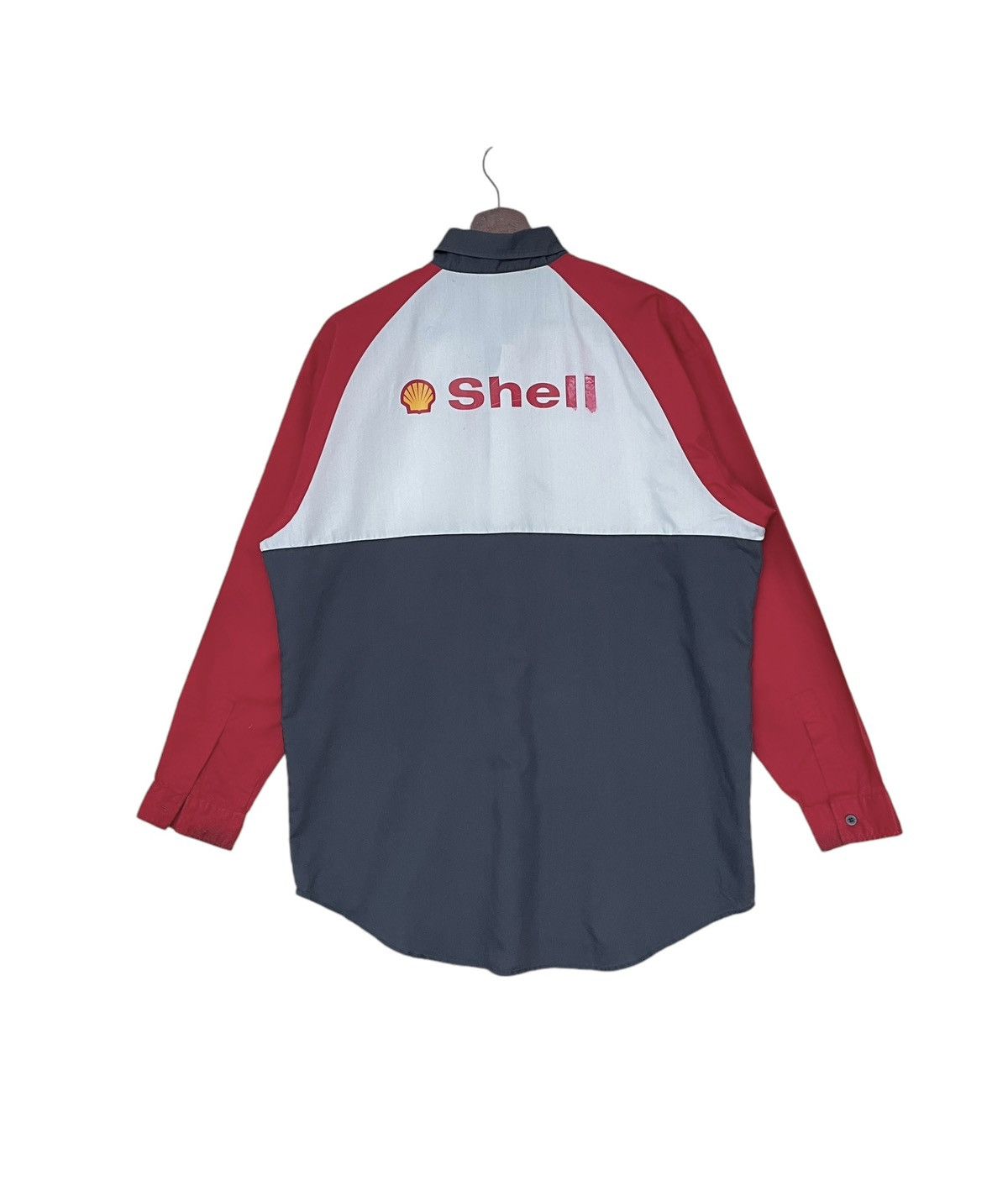 Vintage Vintage Brand Shell Shirt 1990s Size US XL / EU 56 / 4 - 2 Thumbnail
