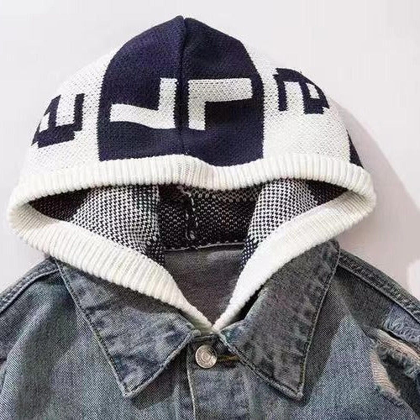 Other Faux-Layer Denim + Knit Hooded Jacket | Spliced Street Size US M / EU 48-50 / 2 - 2 Thumbnail