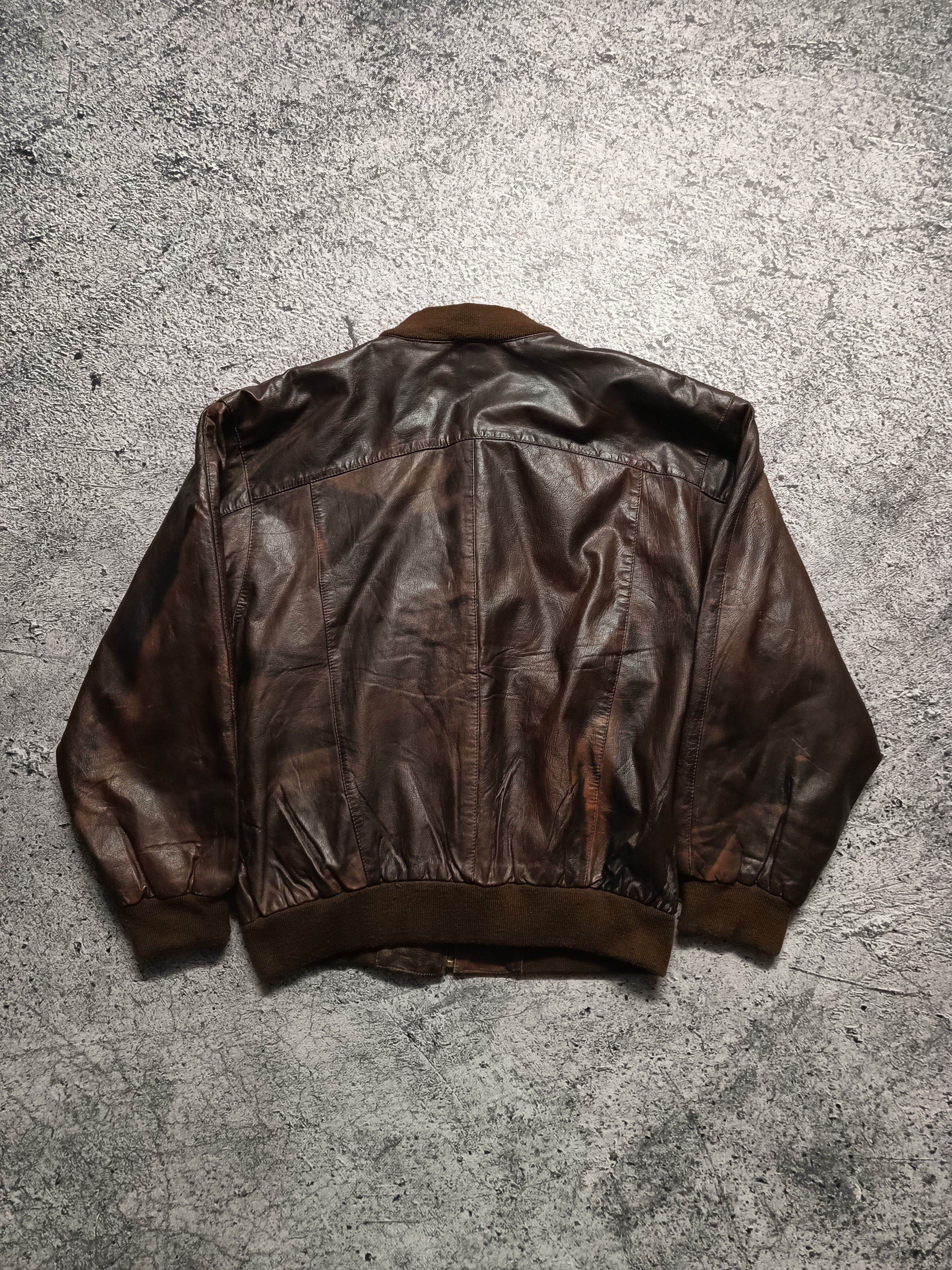 Vintage Vintage 90s Leather Jacket Premium Leather Acne Avirex Style Size US M / EU 48-50 / 2 - 11 Thumbnail