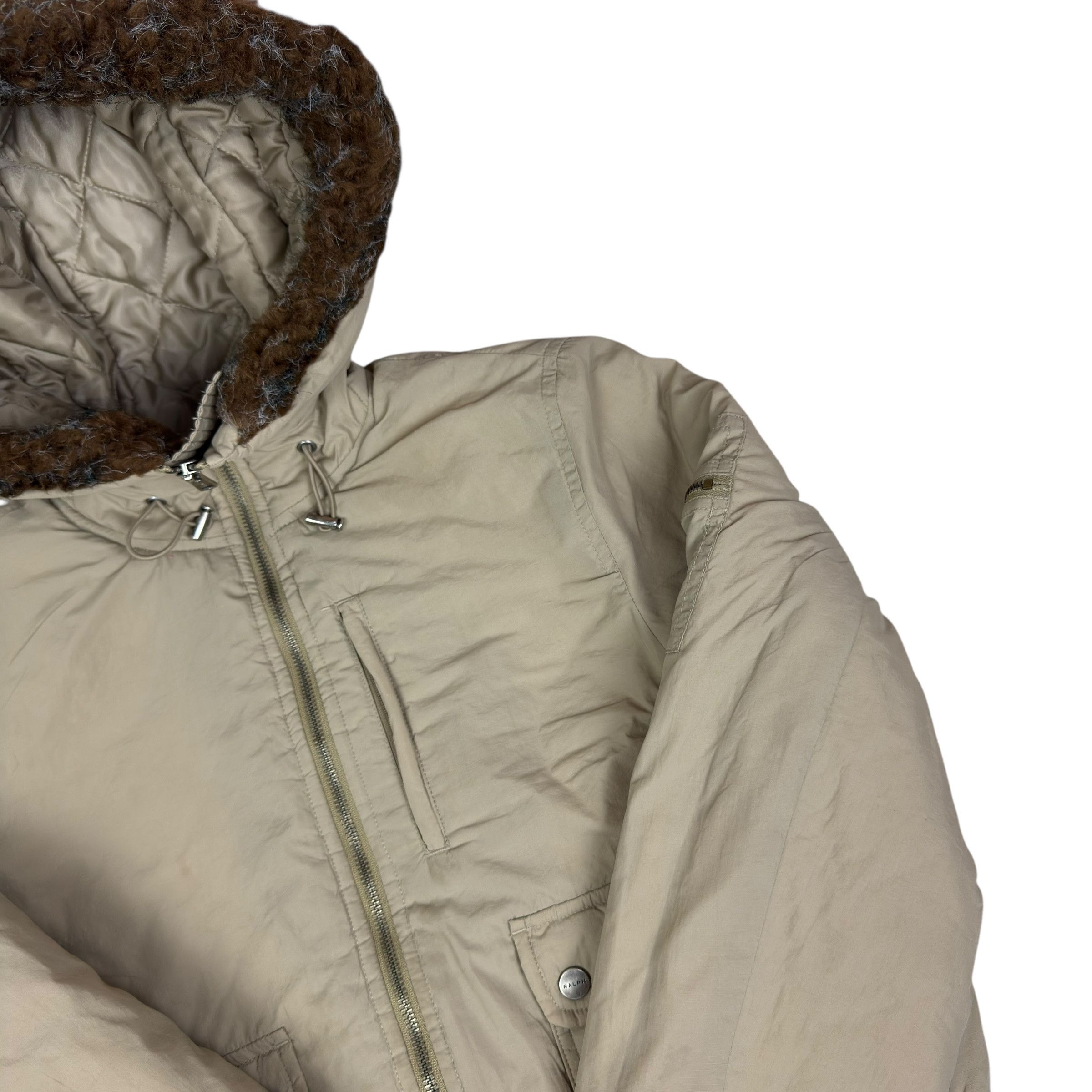 Ralph Lauren Ralph Lauren beige Long Sleeve Hooded Full Zip Jacket XS Size XS / US 0-2 / IT 36-38 - 10 Thumbnail