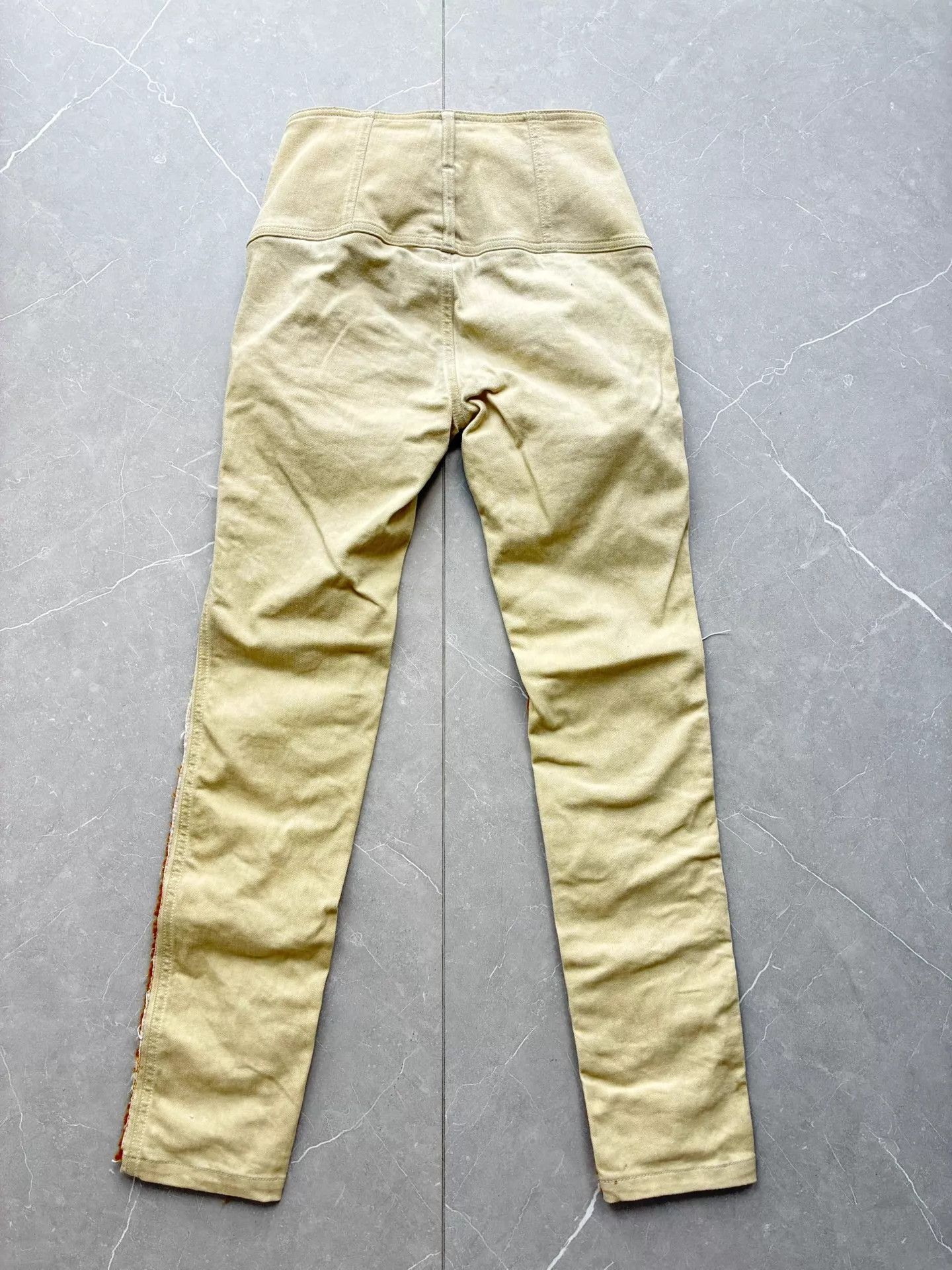 Chanel Chanel Color Blocked Gold Tweed Casual Pants Size 34 Size 25" / US 0 / IT 36 - 2 Thumbnail