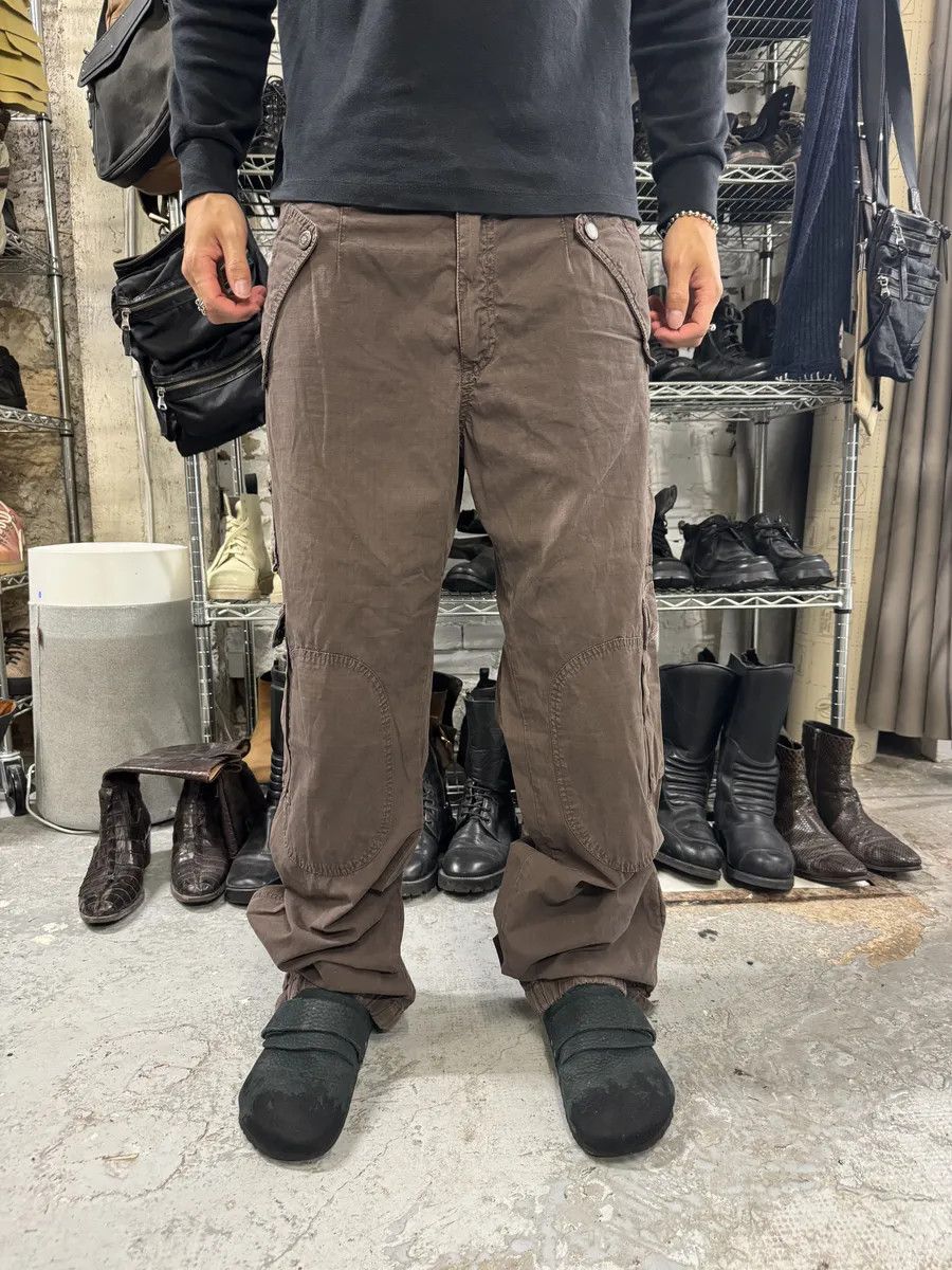Dolce & Gabbana × Vintage AW2004 Dolce & Gabbana Brown Cargo Multi Pockets Pants Size US 34 / EU 50 - 2 Thumbnail