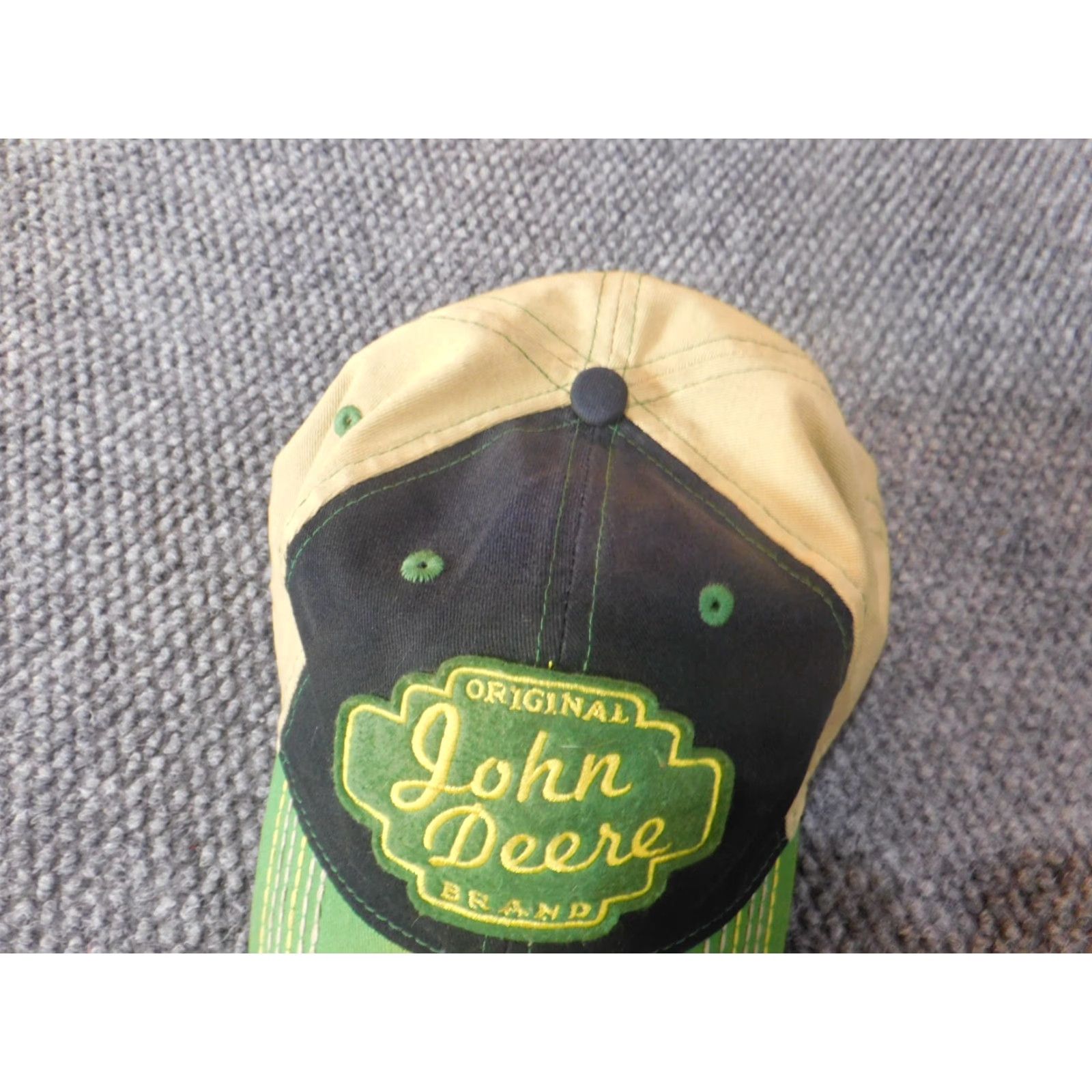 John Deere **John Deere Green Mens Classic Cotton Snapback Hat** User: John Deere Green Mens Classic Vintage Cotton Snapback Hat Size ONE SIZE - 3 Thumbnail