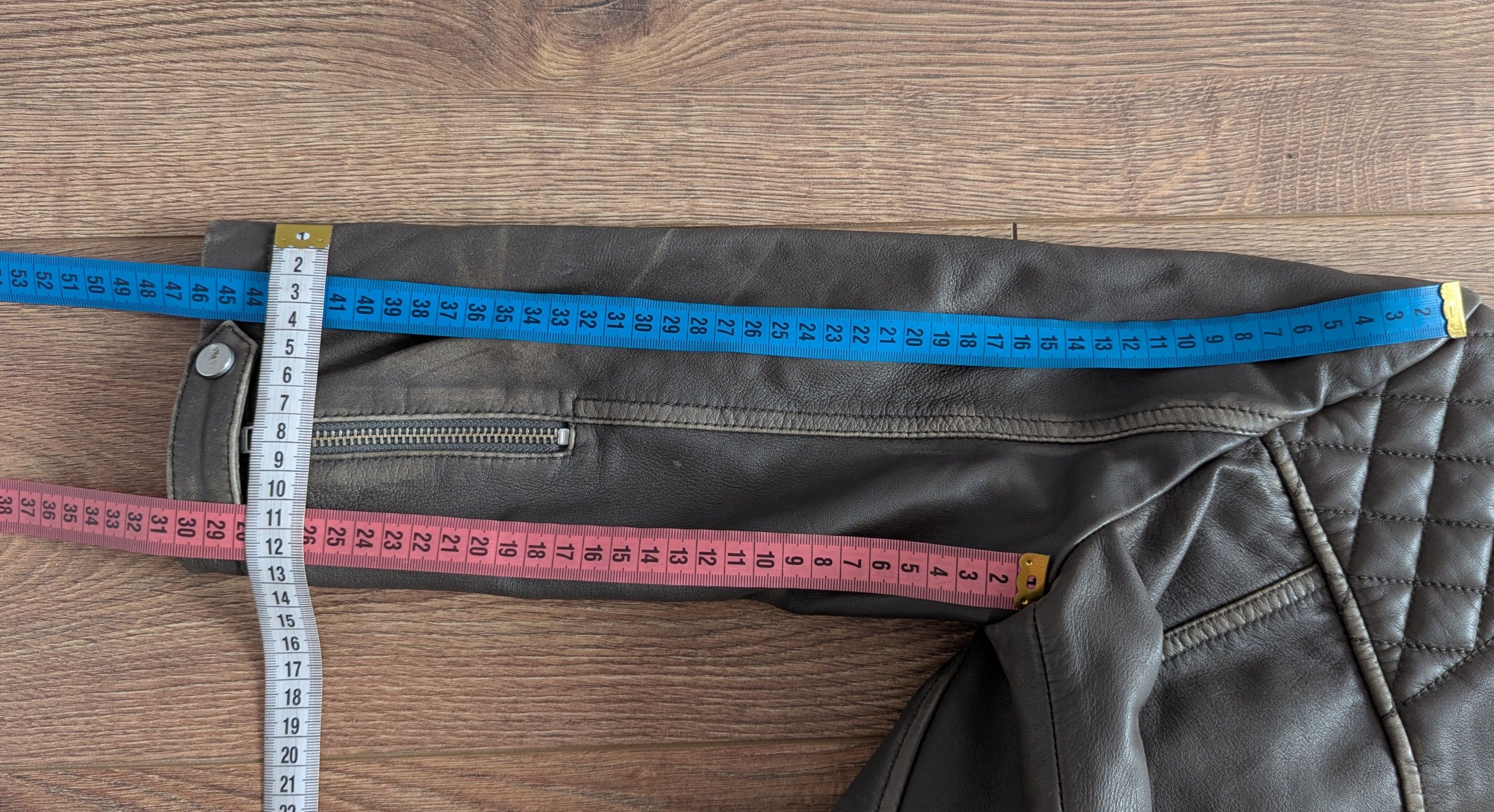 Allsaints ALLSAINTS Cropped Cargo Biker Leather Jacket With Scuffs Size M / US 6-8 / IT 42-44 - 24 Thumbnail