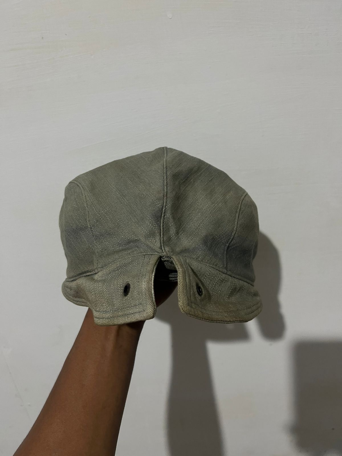 Issey Miyake Archive Stich Works Co.japan Distrassed Denim Flat Cap Size ONE SIZE - 12 Thumbnail