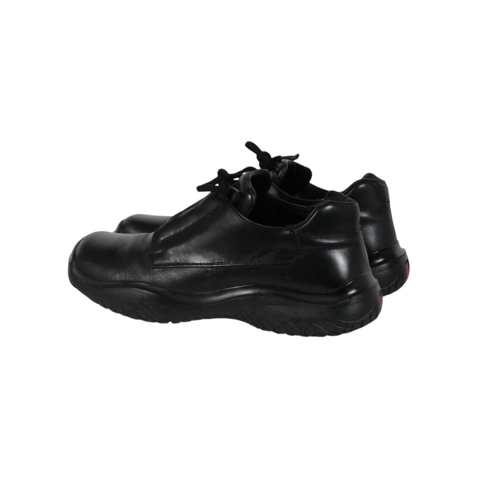 Prada AW99 Vtg Chunky Derby Black Leather - 02552 Size US 10.5 / EU 43-44 - 4 Thumbnail