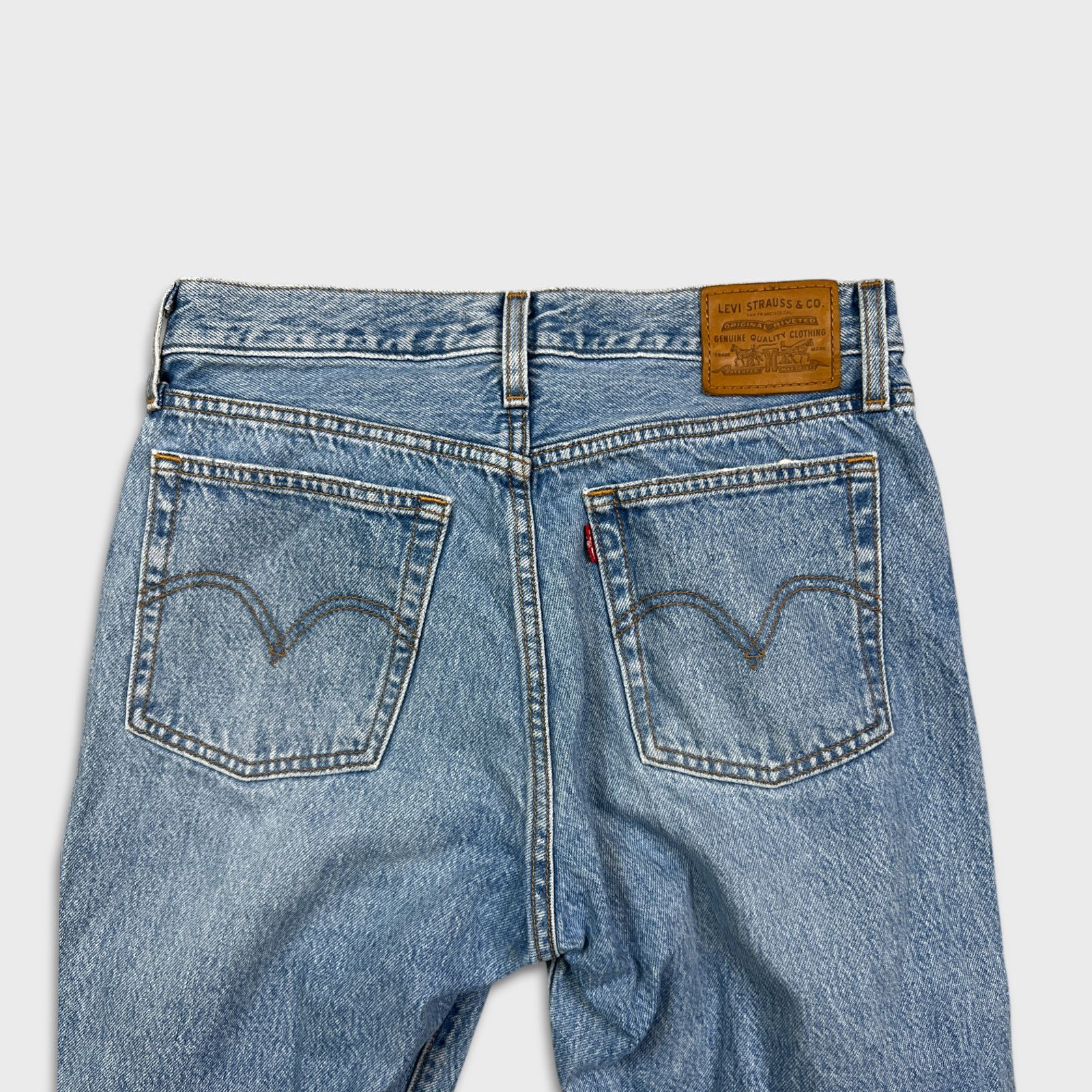 Levi's × Vintage Levi’s Wedgie Straight Jeans 28x26 High Waist Blue Denim Size 28" / US 6 / IT 42 - 7 Thumbnail