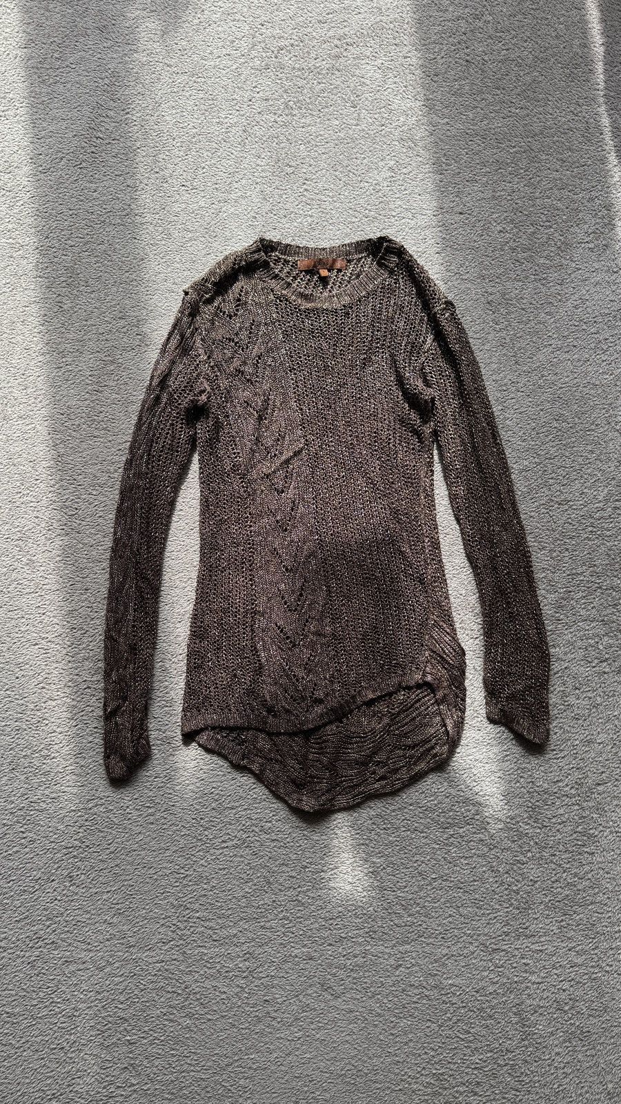 Le Grande Bleu (L.G.B.) Metallic Margiela Rick Owens Yohji LGB Vibe Mesh LongSleeve Size M / US 6-8 / IT 42-44 - 1 Thumbnail