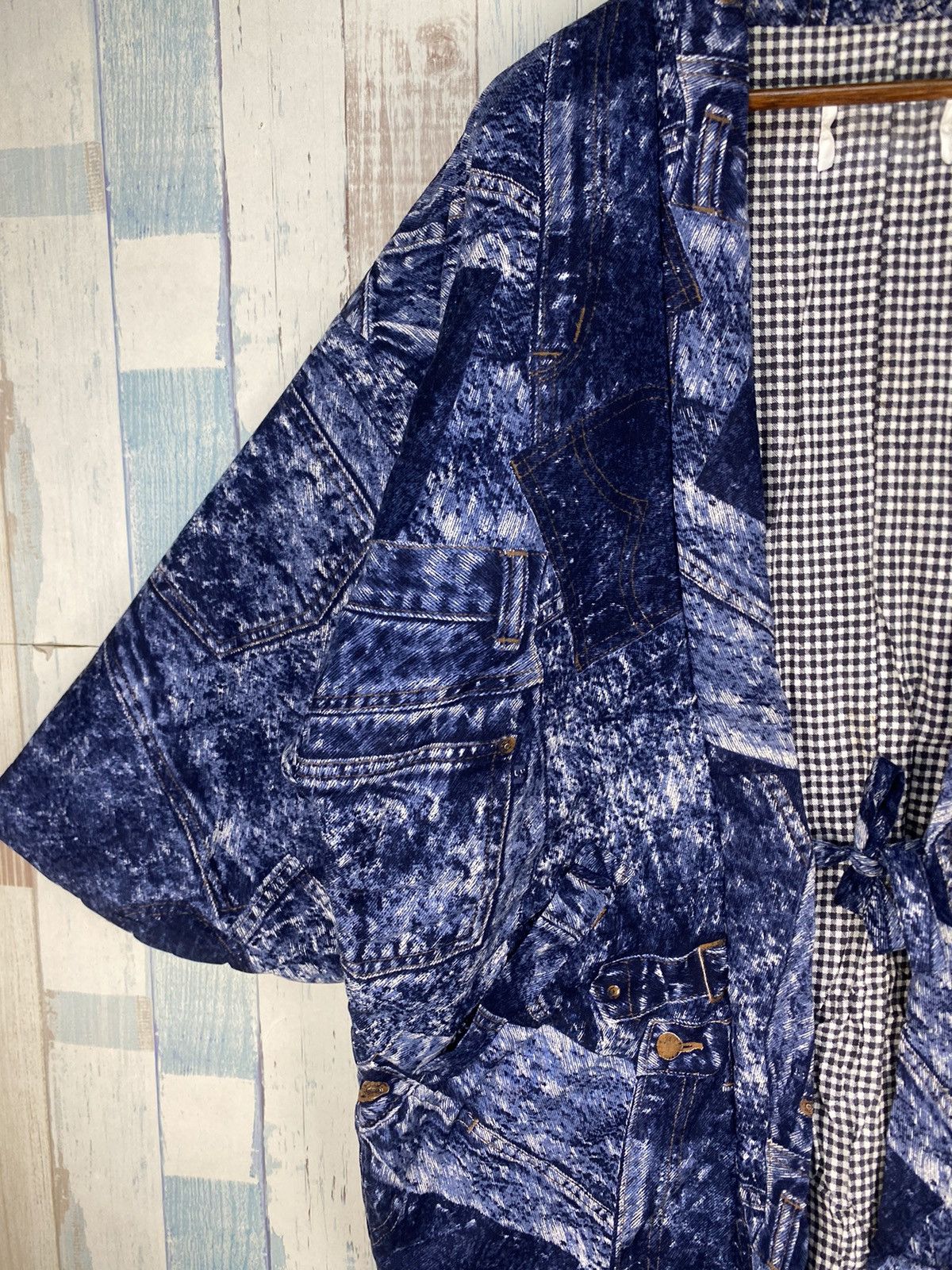 Japanese Brand × Vintage Vintage Kimono Denim Printed Size US M / EU 48-50 / 2 - 7 Thumbnail