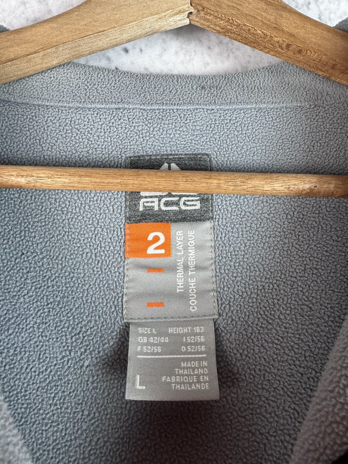 Nike ACG Vintage Nike ACG zip fleece japan Size US L / EU 52-54 / 3 - 3 Thumbnail