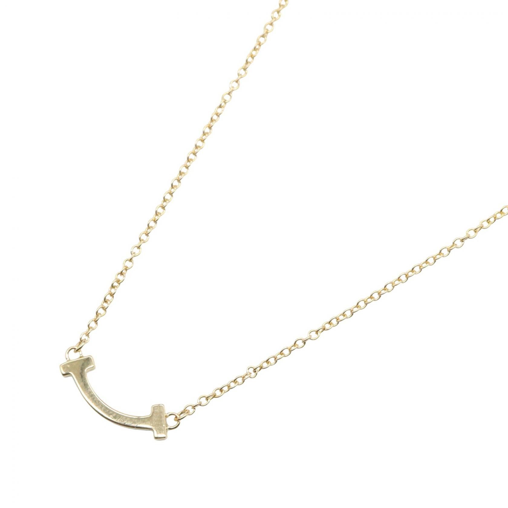 Tiffany & Co. Tiffany & Co. Tiffany & Co. T Smile Mini Au750 Necklace Precious Metal Necklace DUTY FREE for USA Size ONE SIZE - 1 Thumbnail