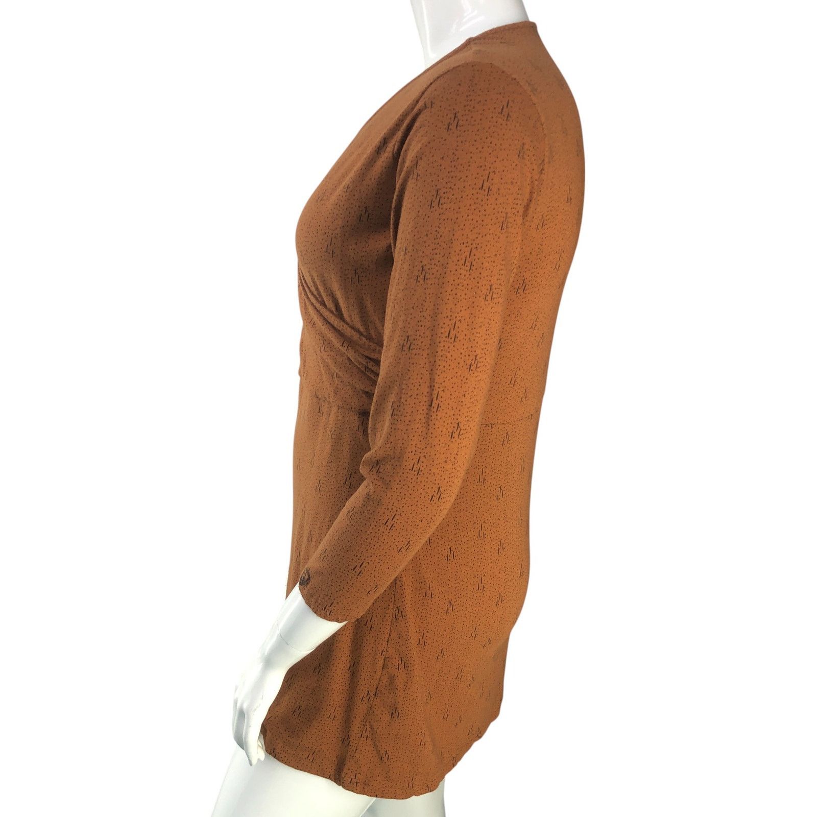 Kuhl Kuhl Size XL Dress Anya Faux Wrap Crossover Neck Copper Size XL / US 12-14 / IT 48-50 - 5 Thumbnail