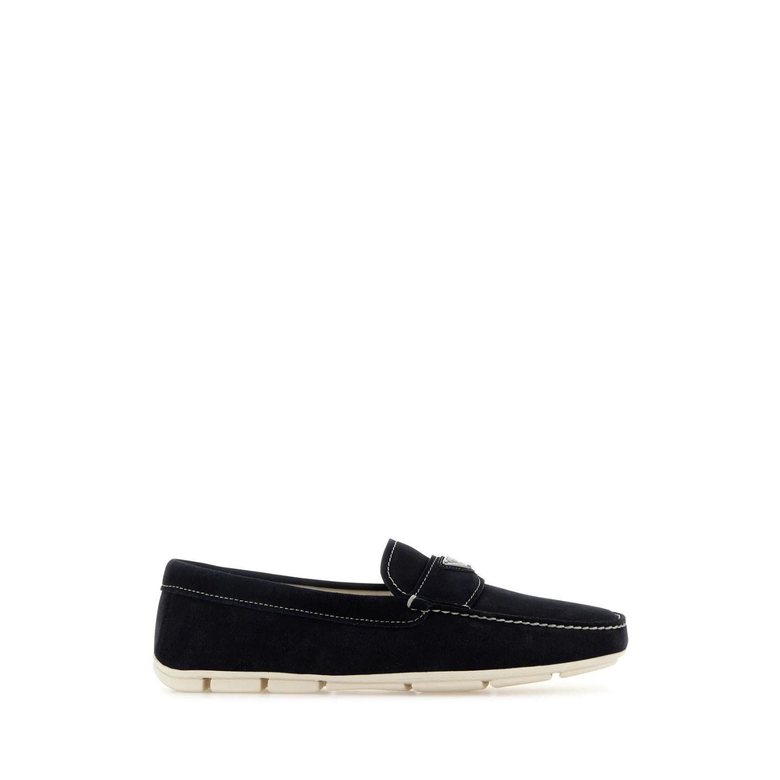 Prada PRADA Midnight Blue Suede Loafers New And Authentic (Men's s Size US 7 / EU 40 - 1 Thumbnail