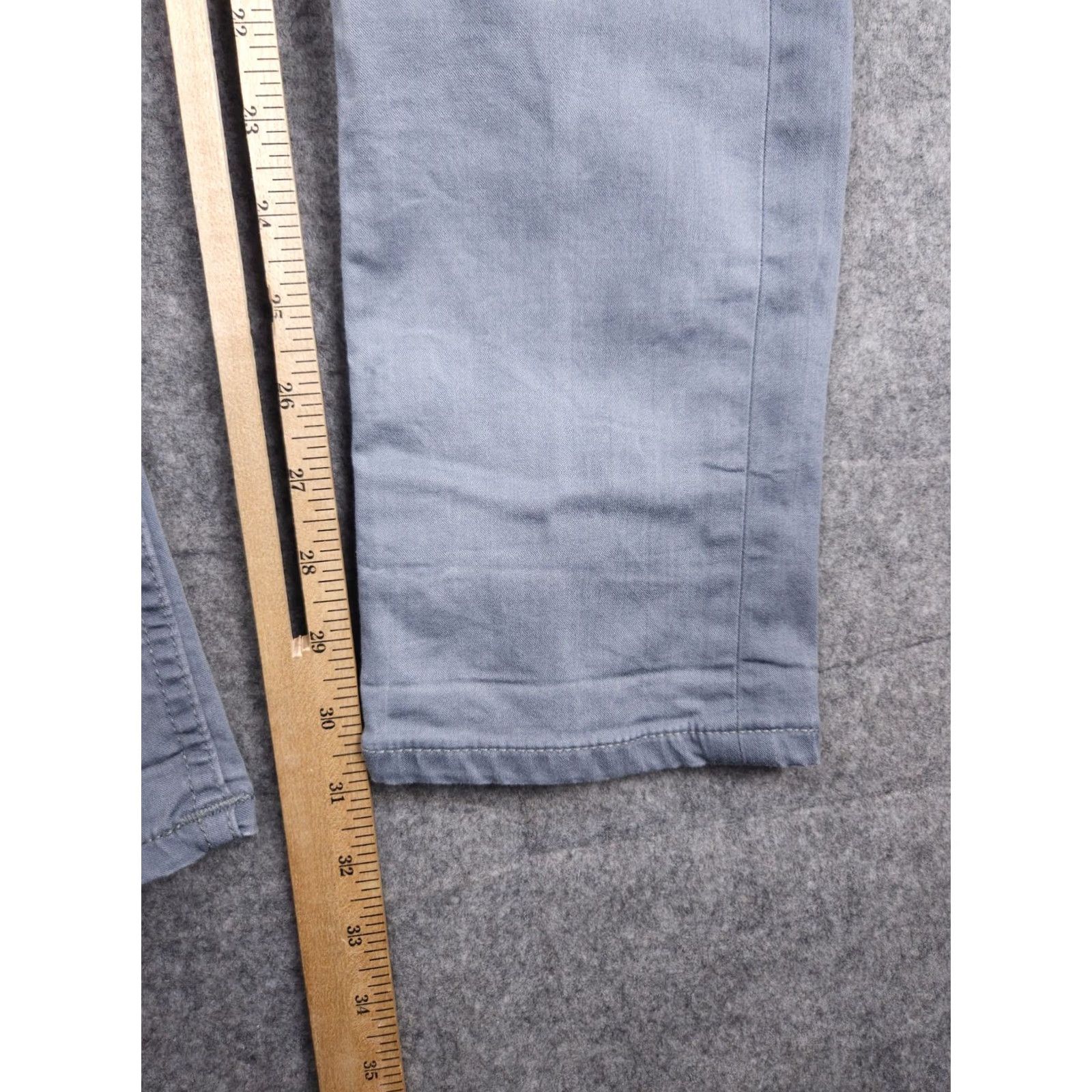 Gustin Gustin Pants Mens 29 x 31 Gray California Slim Button Fly Chino Straight 5-Pocket Size US 29 - 5 Thumbnail