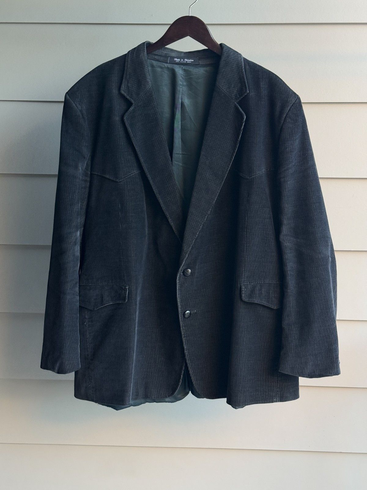 Cowboy Equipment VTG CCC Western Wear Black Corduroy Blazer Elbow Patches 52L Size US XXL / EU 58 / 5 - 1 Thumbnail