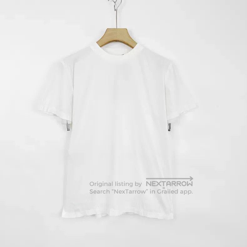 Prada Prada White back triangle logo short-sleeved T-shirt Size XS / US 0-2 / IT 36-38 - 1 Thumbnail