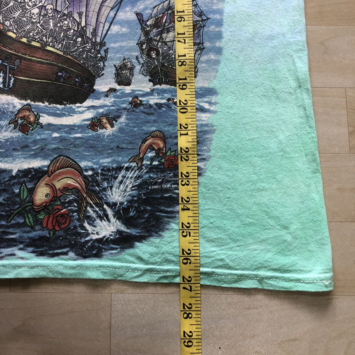 Grateful Dead Vintage 2001 Grateful Dead Ship of Fools Tie Dye Tee Size US M / EU 48-50 / 2 - 9 Thumbnail