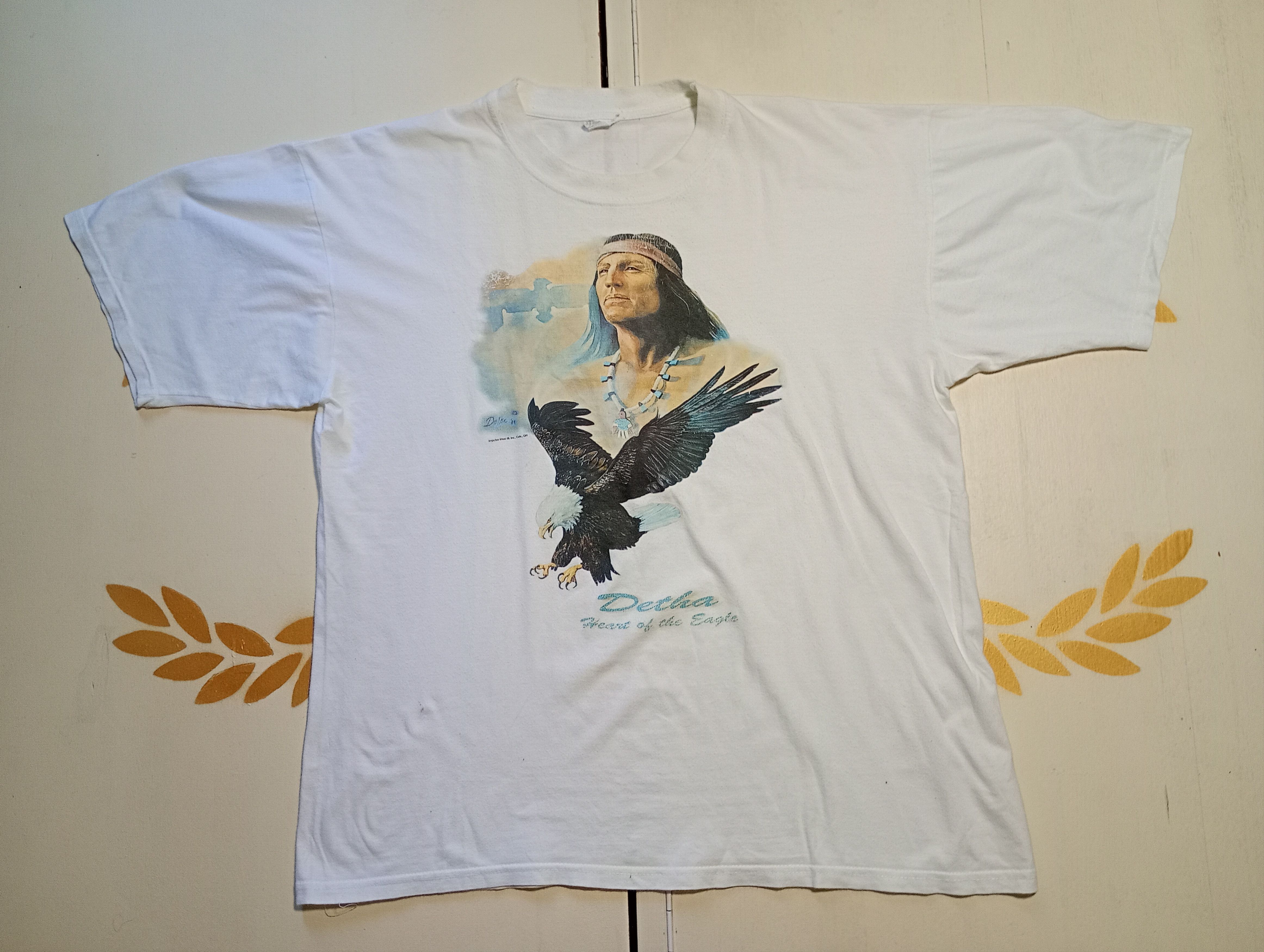 Vintage Jt's Detha Heart Of The Eagle 1989 T-Shirt Size US L / EU 52-54 / 3 - 1 Thumbnail