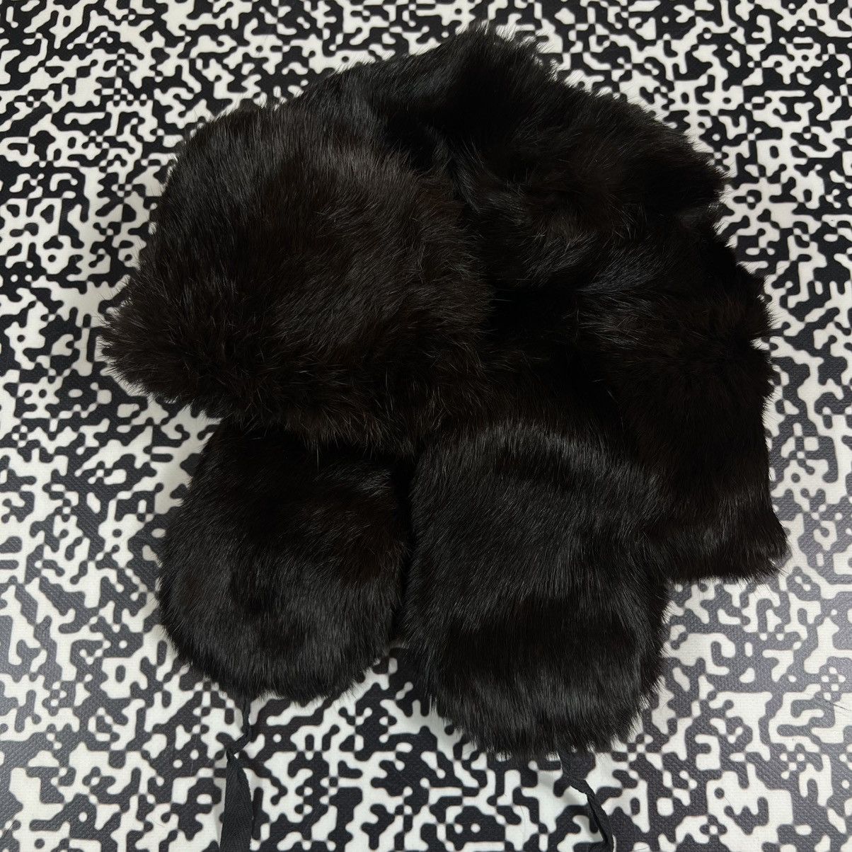 Japanese Brand Vintage 90s Fur Trapper Ushanka Hat Japanese Retro Y2K Style Size ONE SIZE - 7 Thumbnail
