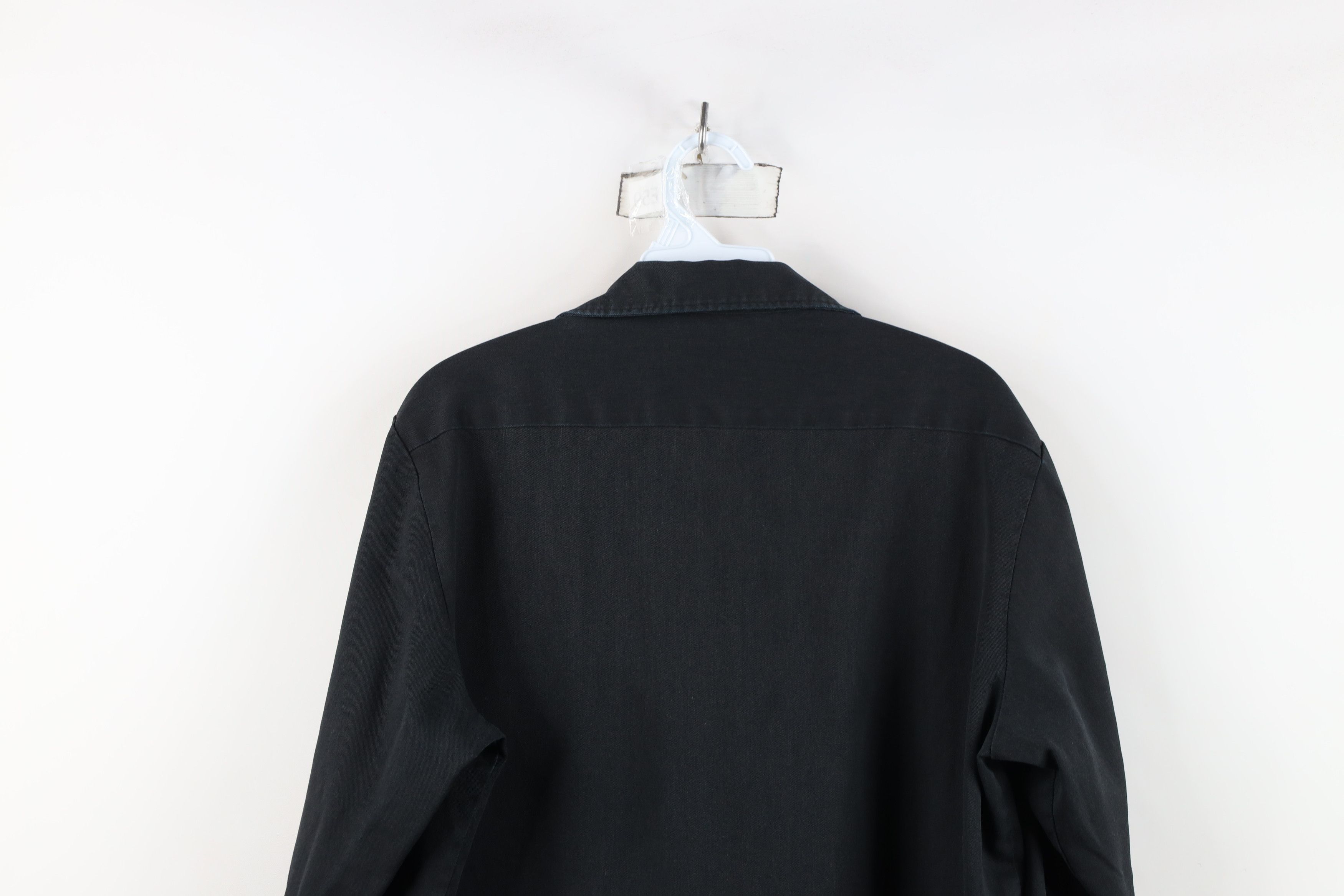Dickies Vintage 90s Dickies Mechanic Work Button Shirt Black USA Size US M / EU 48-50 / 2 - 14 Thumbnail