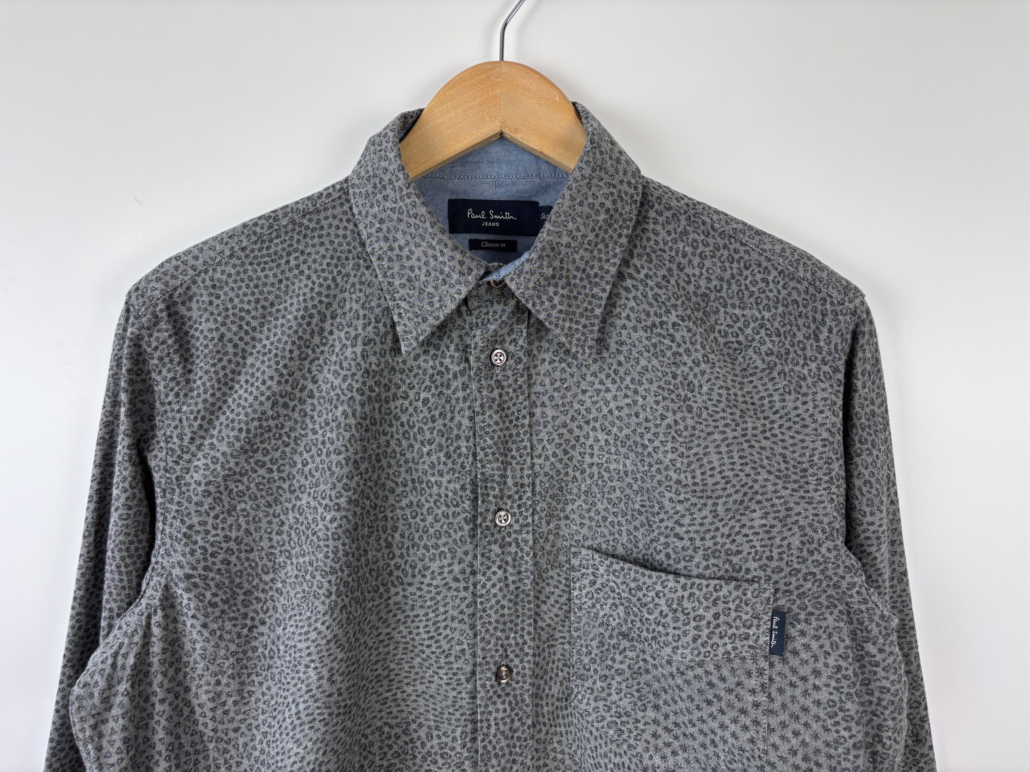 Paul Smith Paul Smith Jeans Longsleeve Button Down Shirt Gray Size S Size US S / EU 44-46 / 1 - 2 Thumbnail