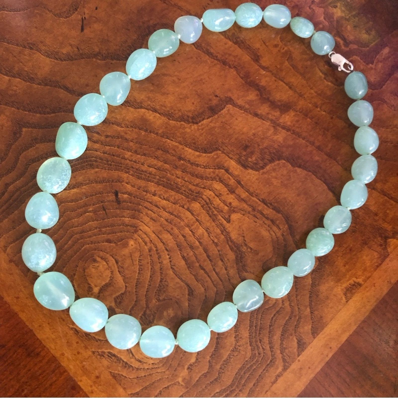 Jewelry World Wide Imports genuine jadeite polished stone necklace Size ONE SIZE - 5 Thumbnail