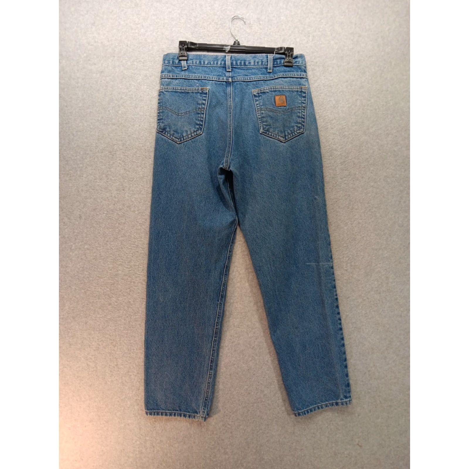 Carhartt Carhartt Jeans Men's Blue Denim Relaxed Fit 36x32 Work Pants Cotton B17 DST Size US 36 / EU 52 - 6 Thumbnail