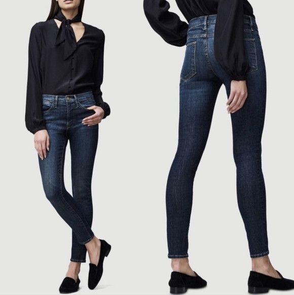 Frame Le High Harvard Skinny Jeans Denim Distressed School Size 26" / US 2 / IT 38 - 4 Thumbnail