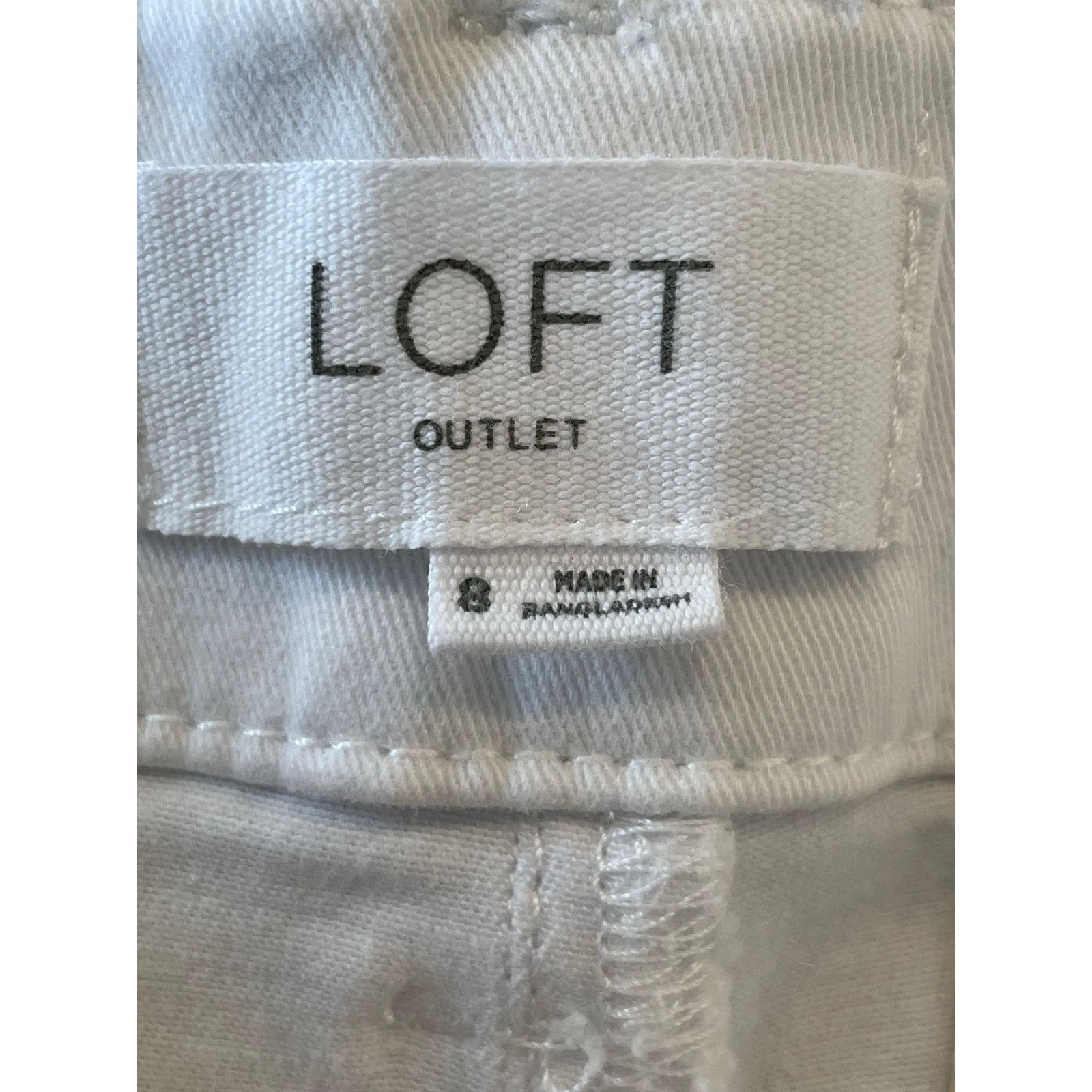Loft LOFT OUTLET White Monroe Bermuda shorts 8 Size 30" / US 8 / IT 44 - 3 Thumbnail