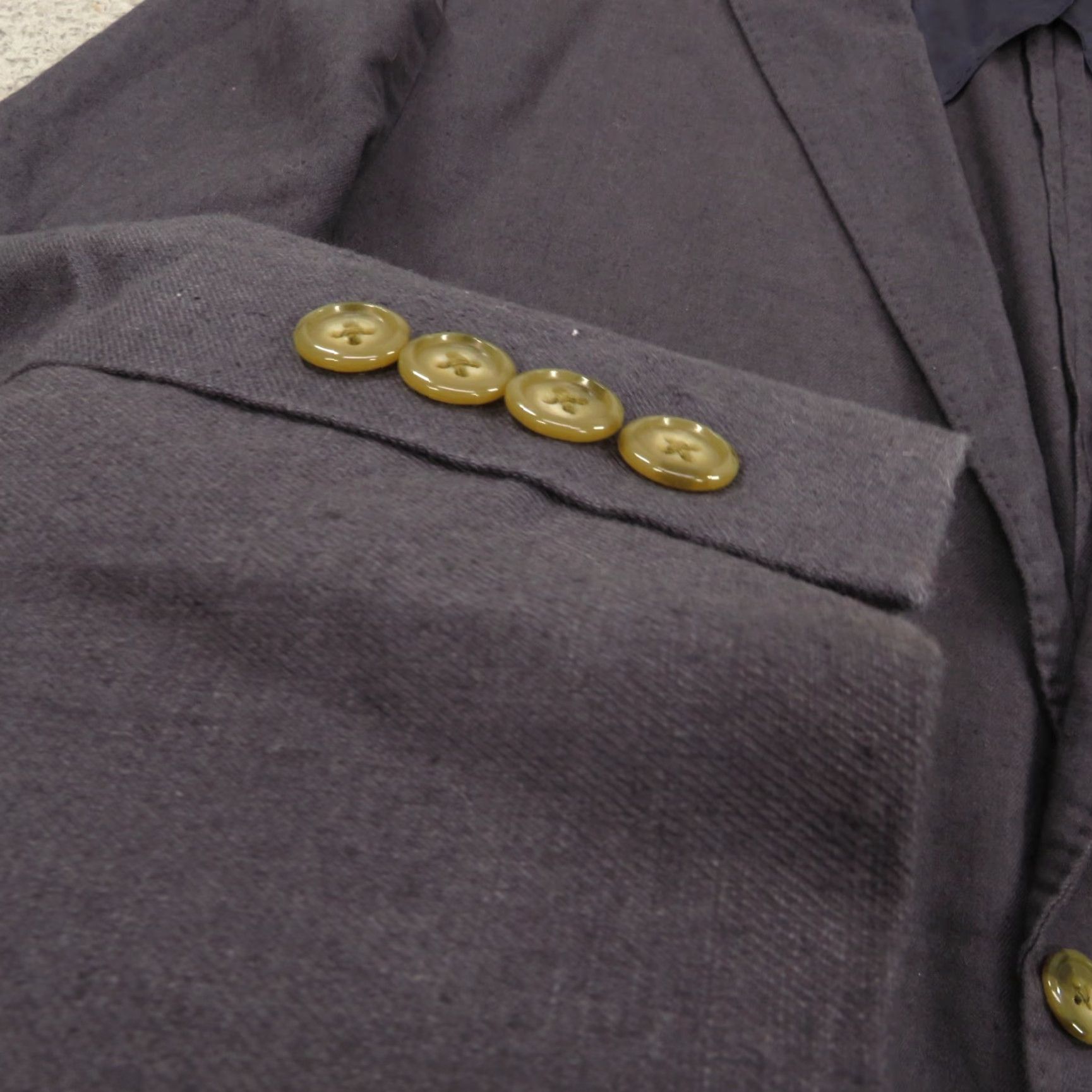 J.Crew J Crew Jacket Mens XL Hemp Cotton Unstructured Blazer 44R Suit Coat Indigo Blue Size 46R - 6 Thumbnail