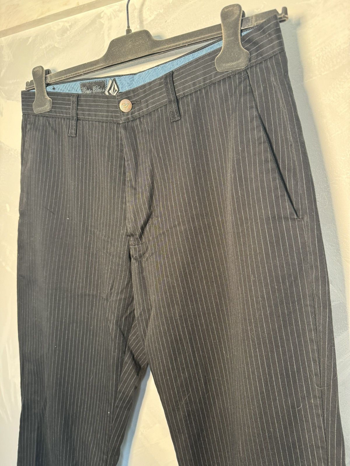 Volcom Volcom Black Dress Pants Skater Pants Stripped Vintage Size US 32 / EU 48 - 4 Thumbnail
